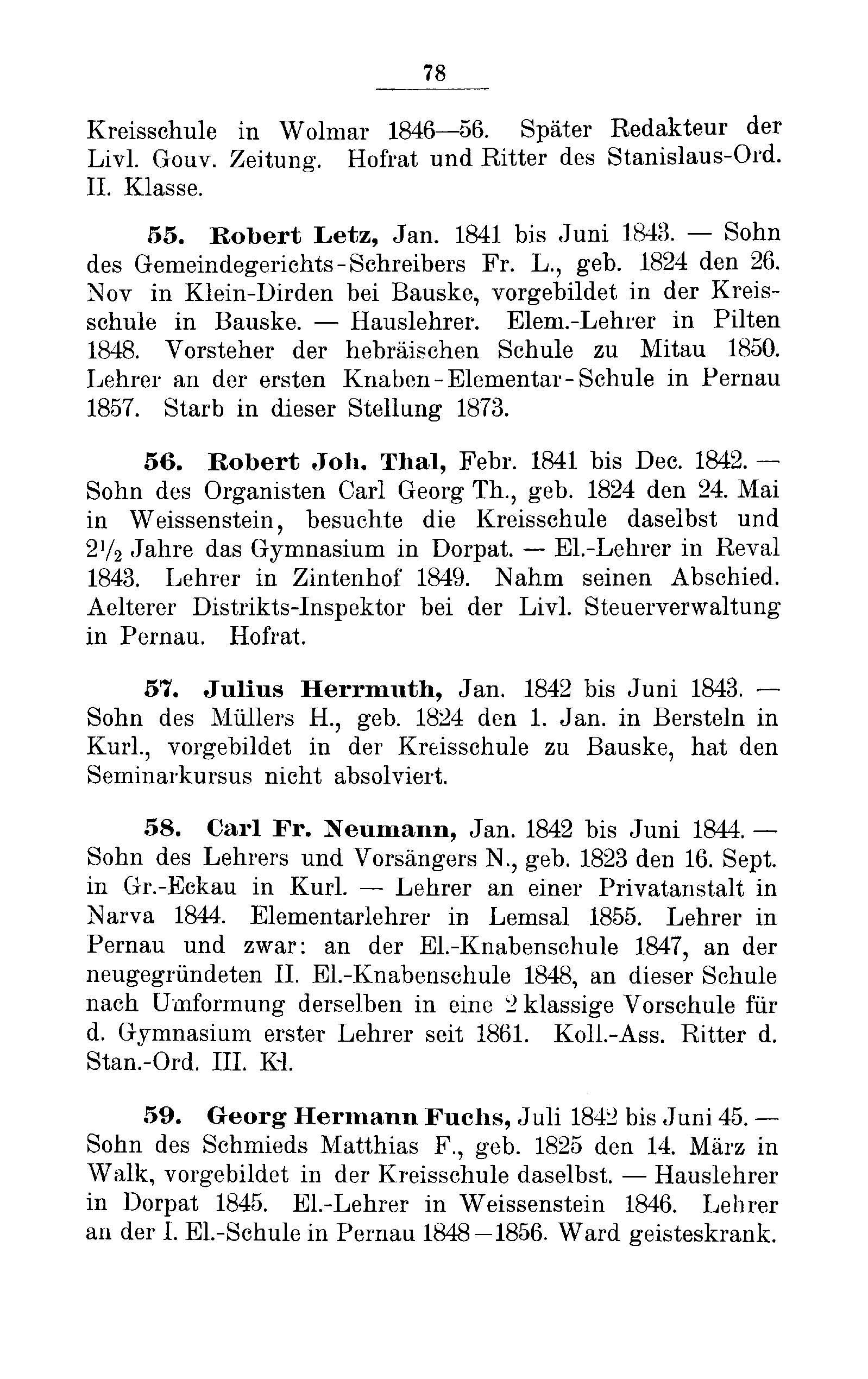 Das Erste Dorpatsche Lehrer-Seminar (1890) | 81. Haupttext
