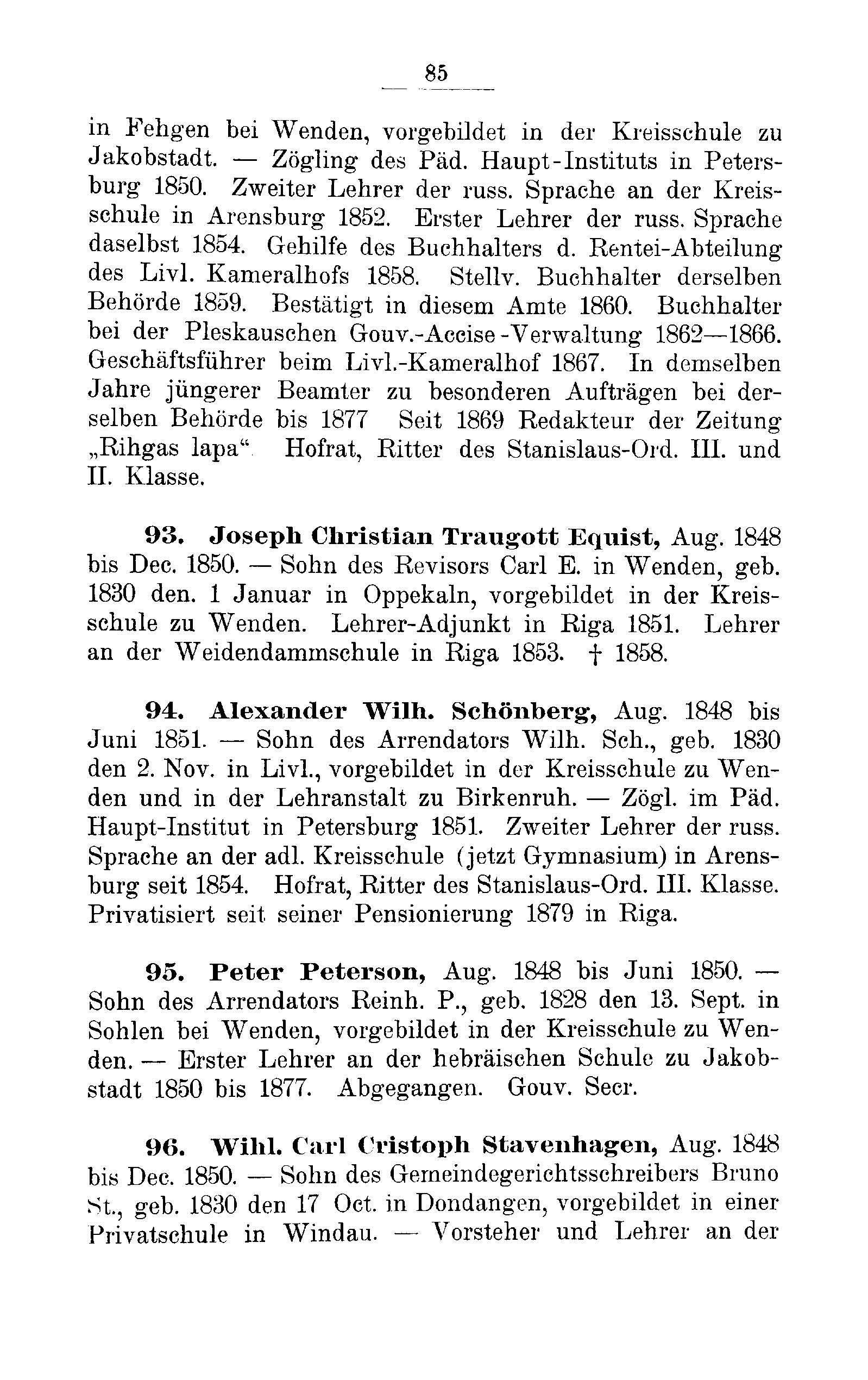 Das Erste Dorpatsche Lehrer-Seminar (1890) | 88. Основной текст