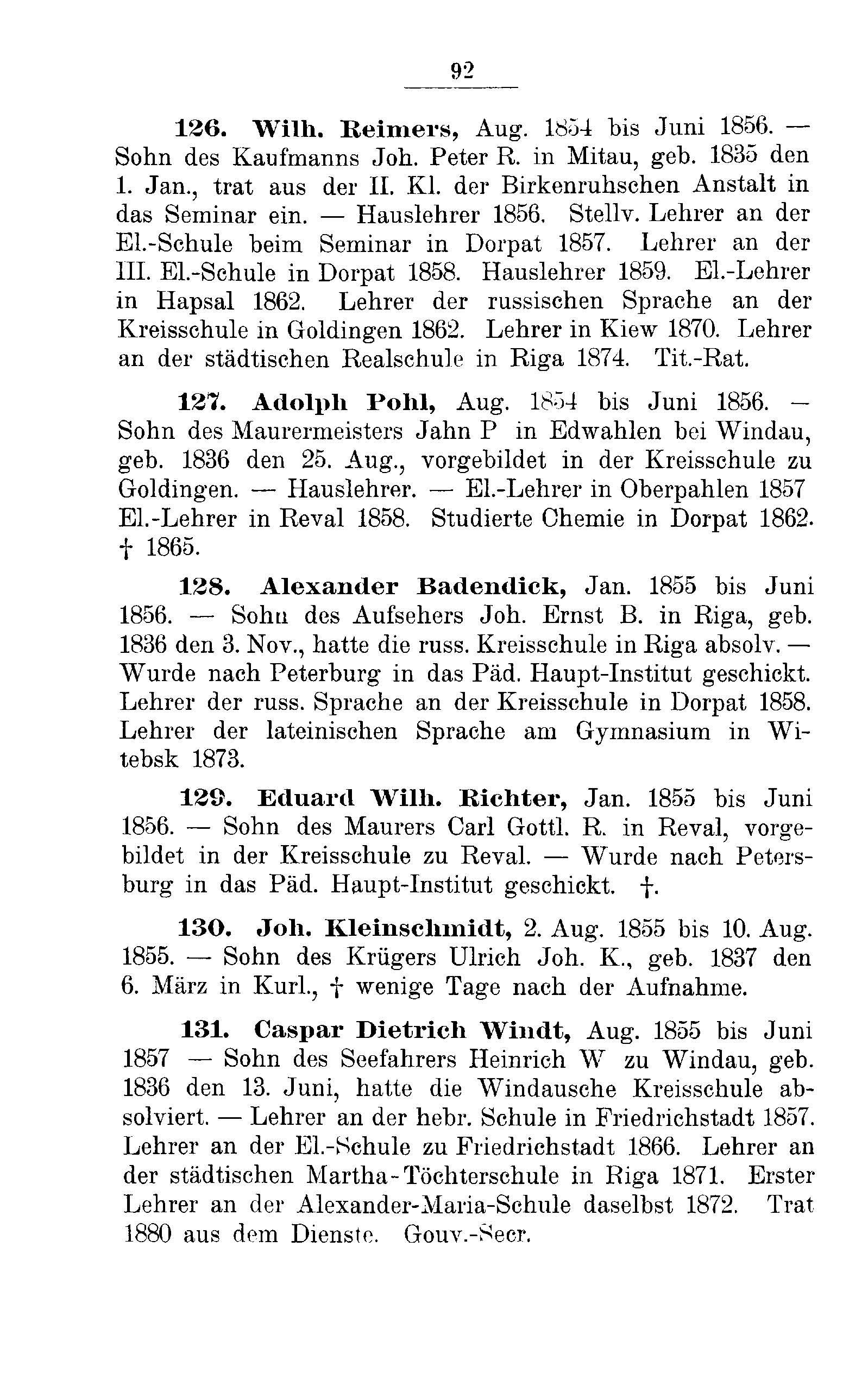 Das Erste Dorpatsche Lehrer-Seminar (1890) | 95. Haupttext