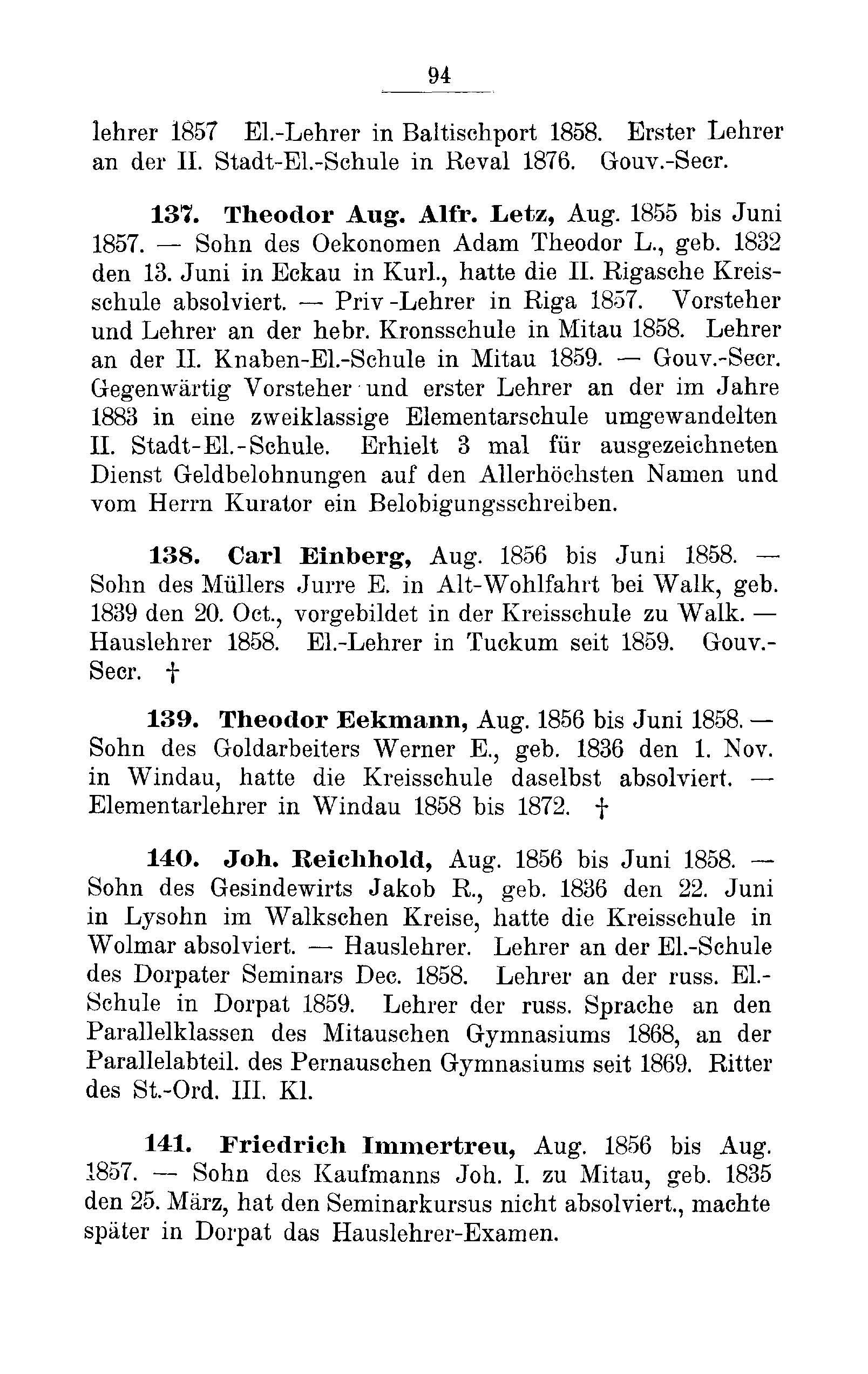 Das Erste Dorpatsche Lehrer-Seminar (1890) | 97. Основной текст