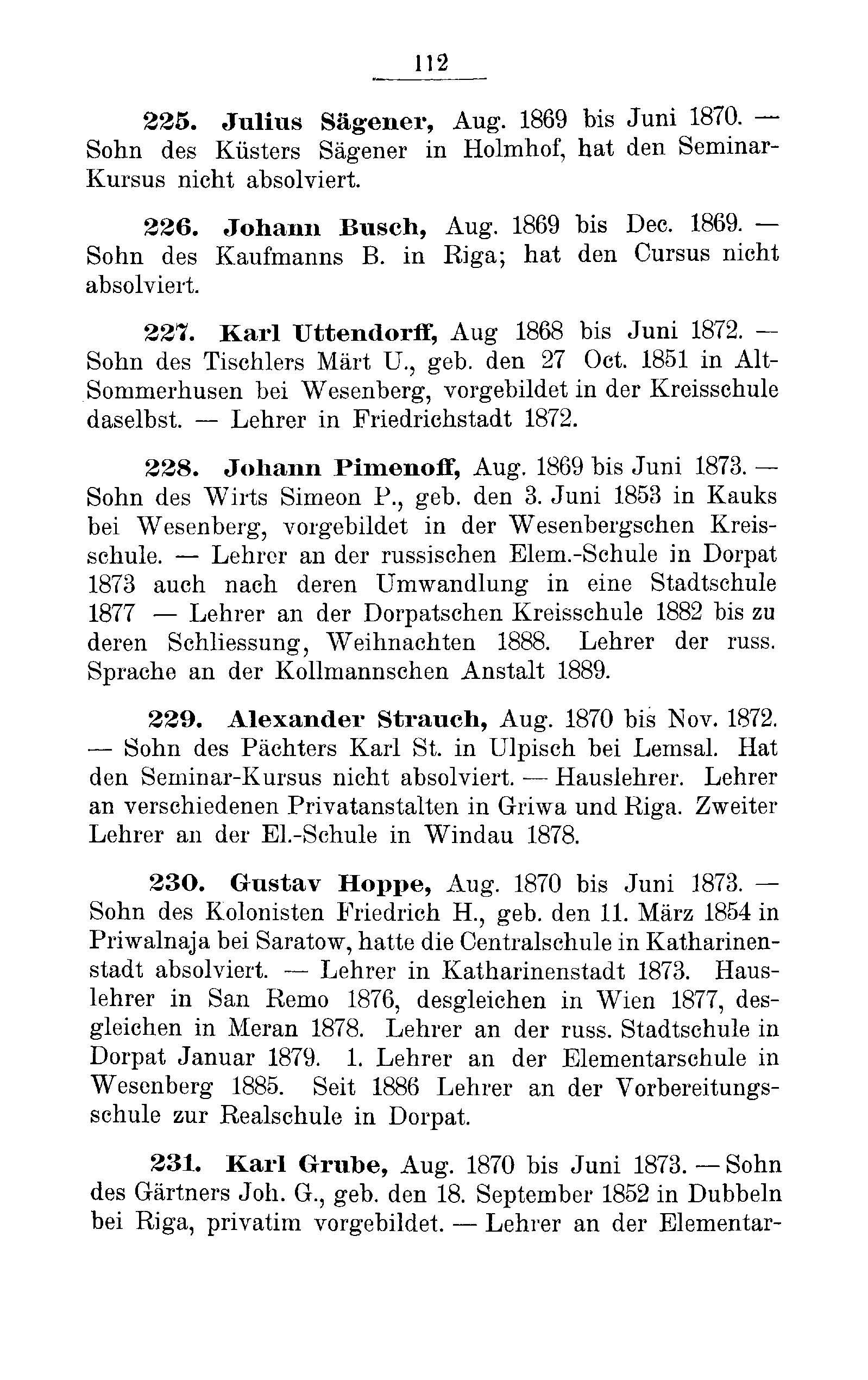 Das Erste Dorpatsche Lehrer-Seminar (1890) | 115. Põhitekst