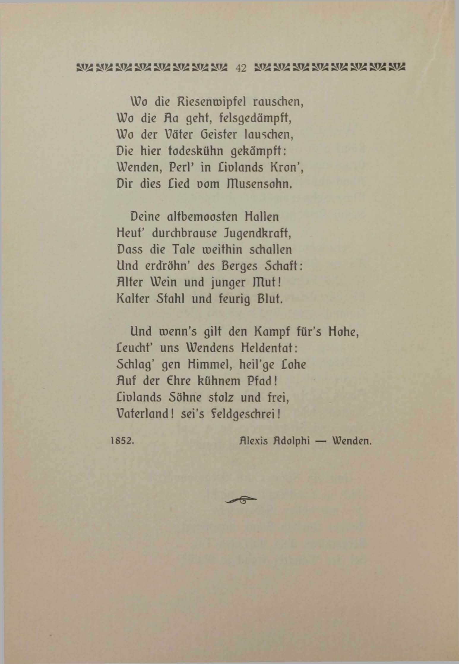Unsre Heimat (1906) | 42. (42) Põhitekst