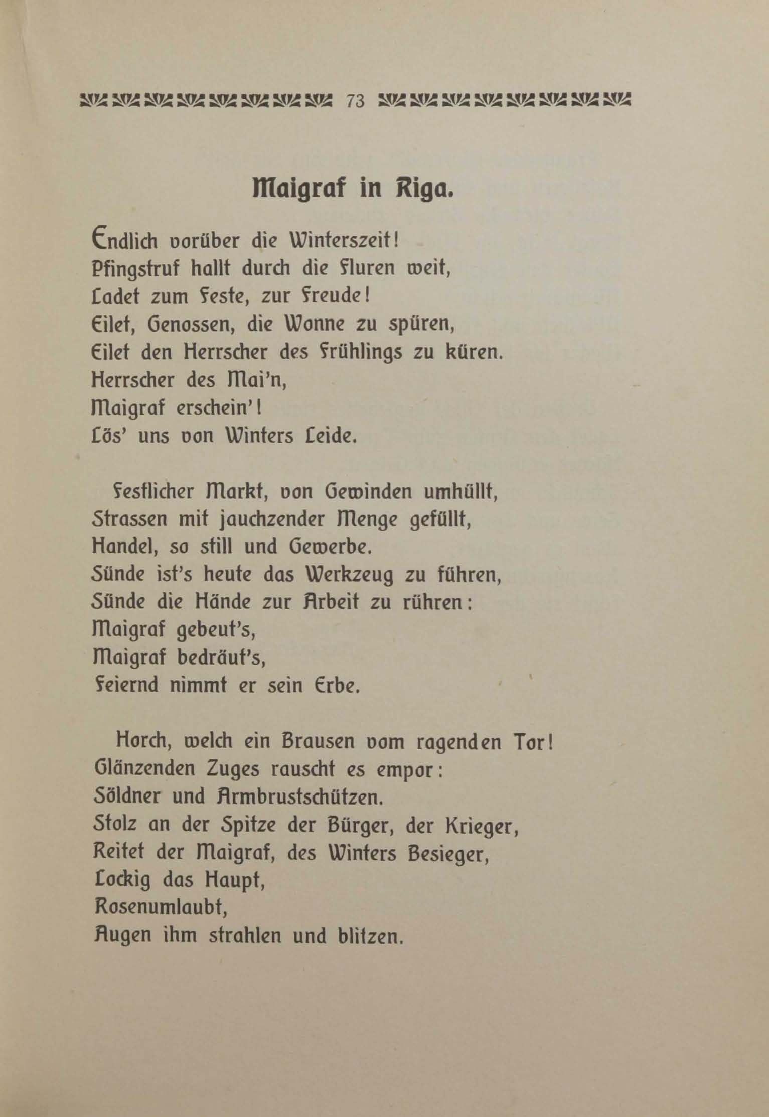 Unsre Heimat (1906) | 72. (73) Põhitekst