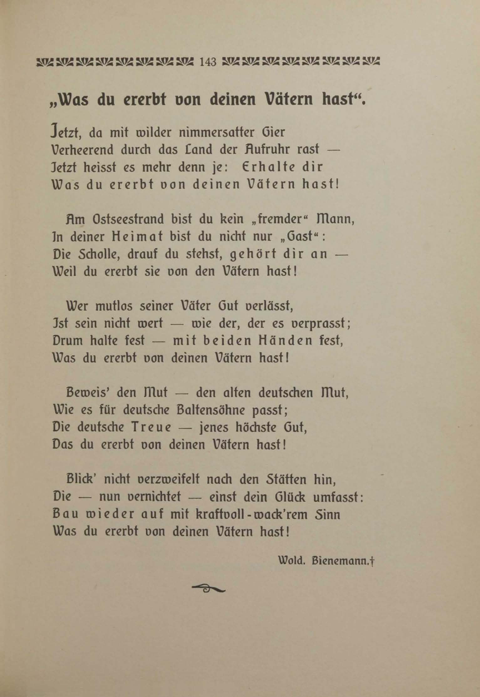 Unsre Heimat (1906) | 139. (143) Põhitekst