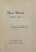 Unsre Heimat (1906) | 3. Title page