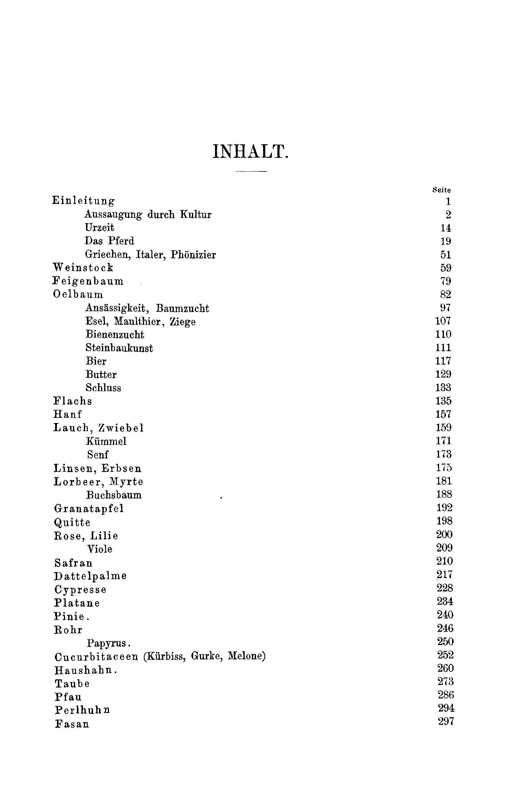 Kulturpflanzen und Hausthiere (1870) | 3. Основной текст