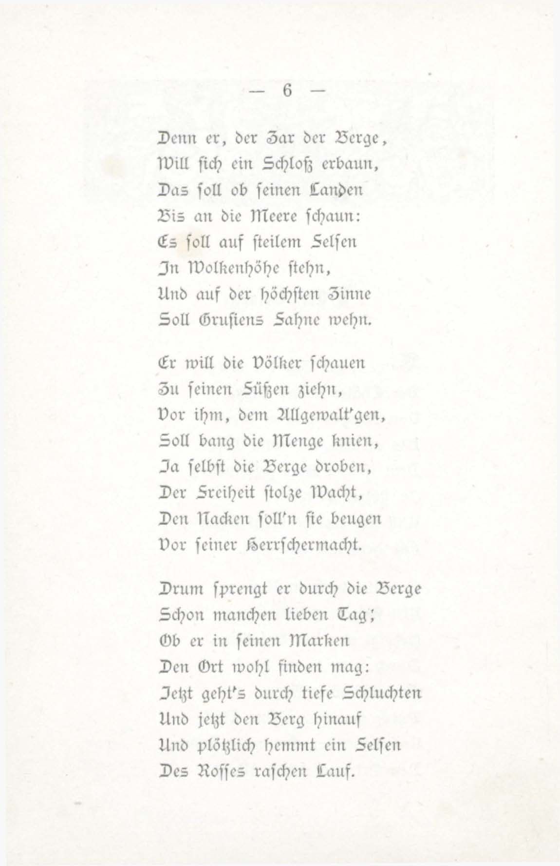 Der Thränenthurm (1884) | 5. (6) Põhitekst