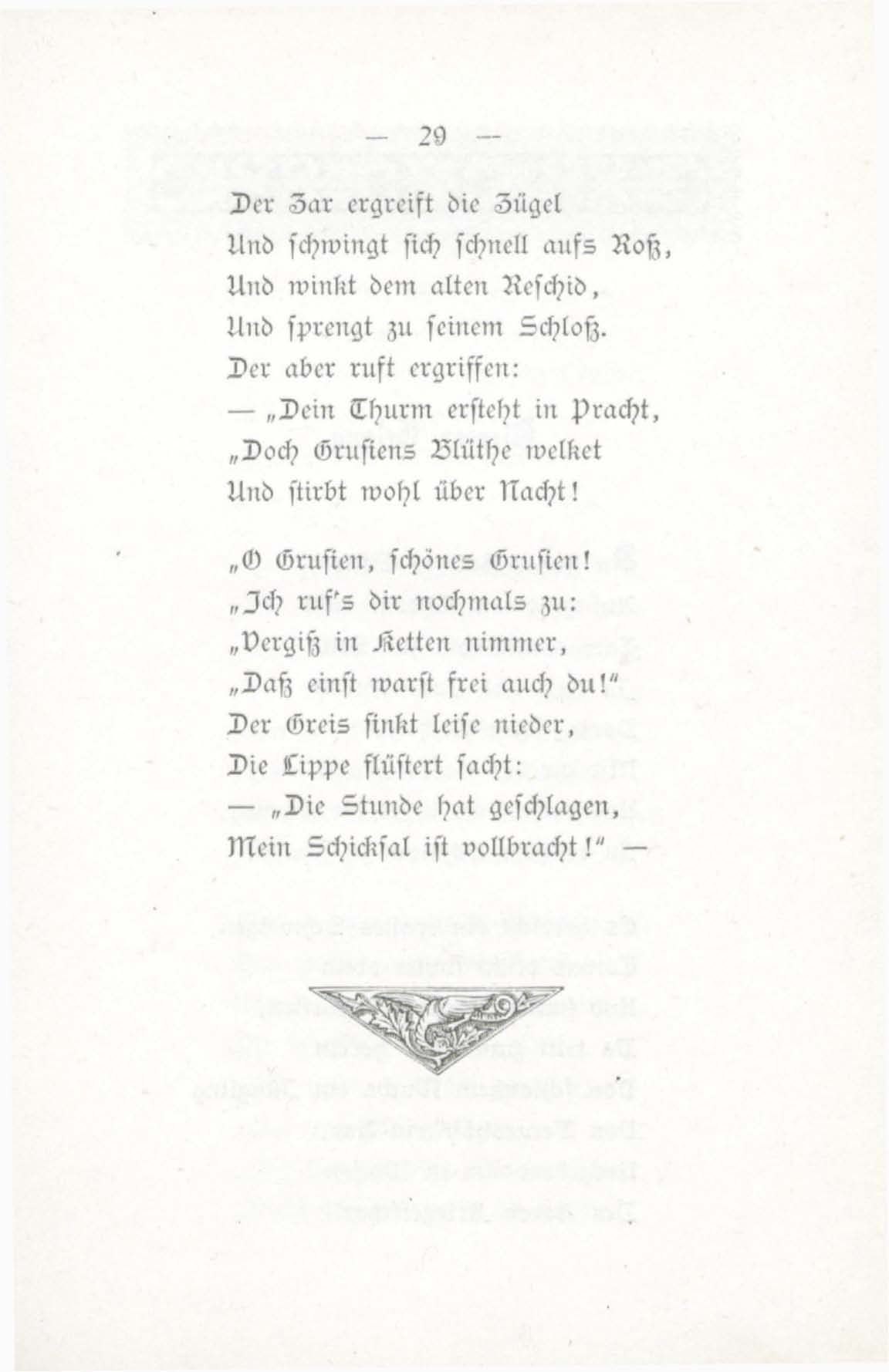 Der Thränenthurm (1884) | 28. (29) Põhitekst