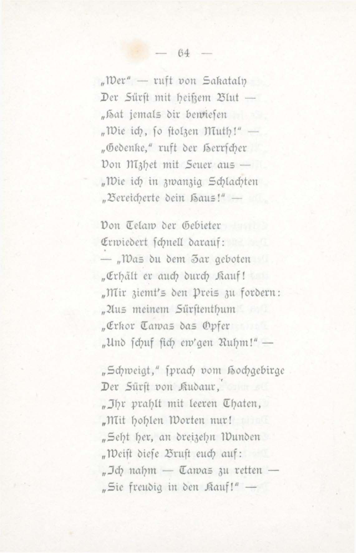Der Thränenthurm (1884) | 63. (64) Põhitekst