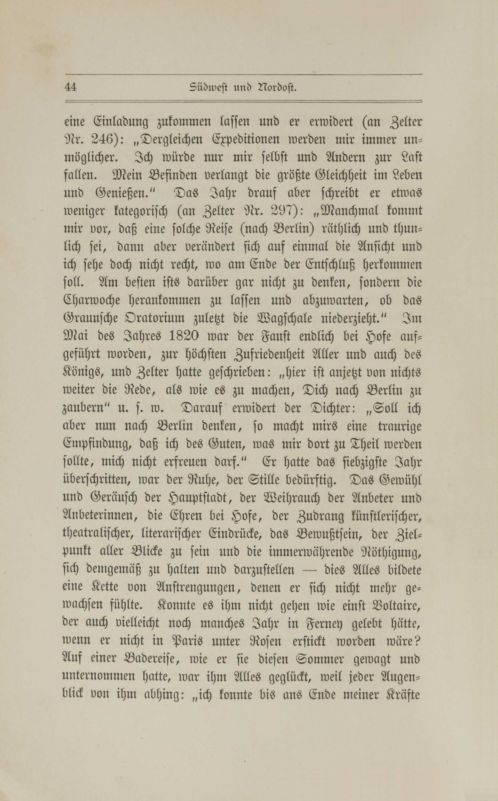 Gedanken über Goethe (1887) | 45. (44) Põhitekst