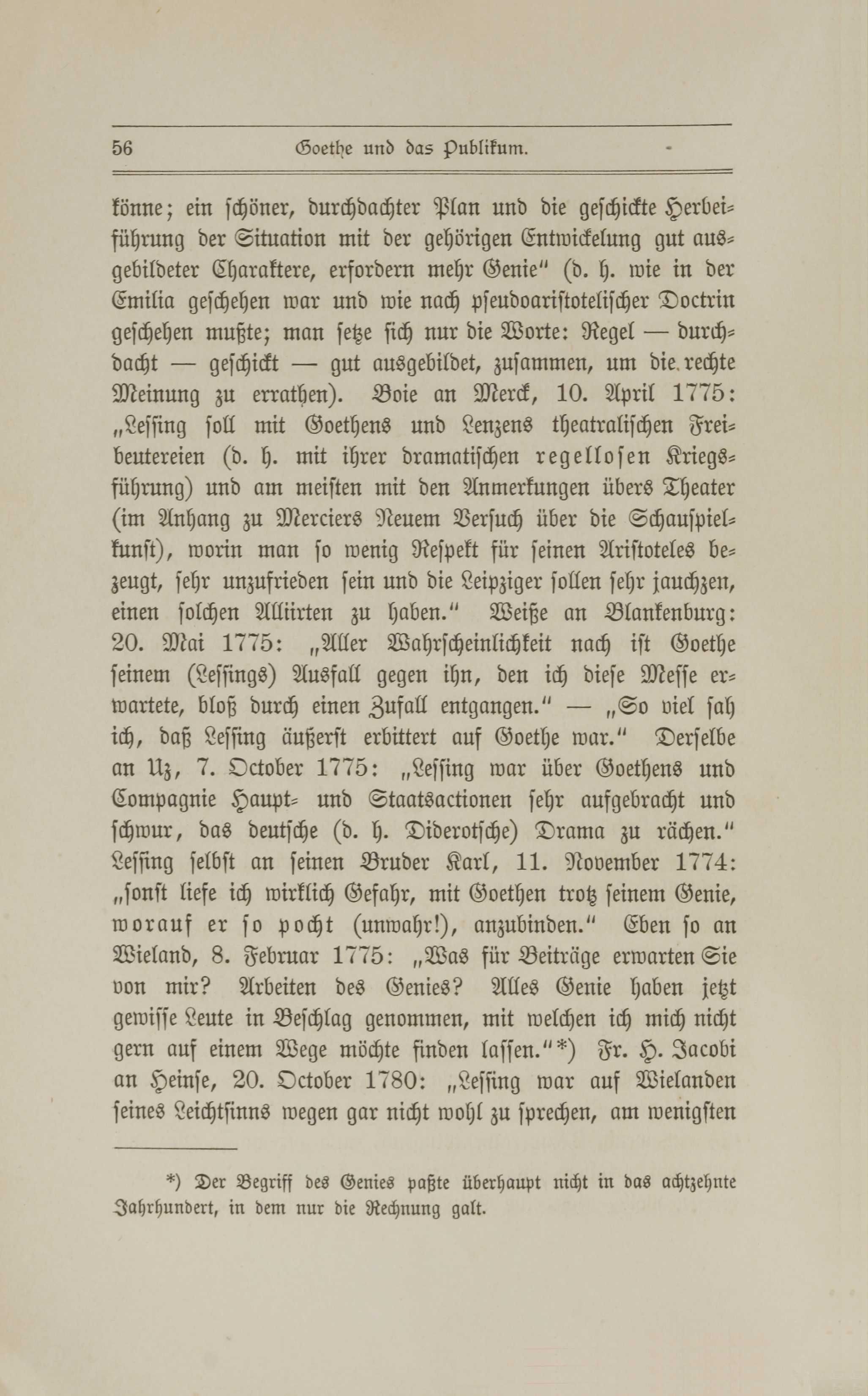 Gedanken über Goethe (1887) | 57. (56) Põhitekst