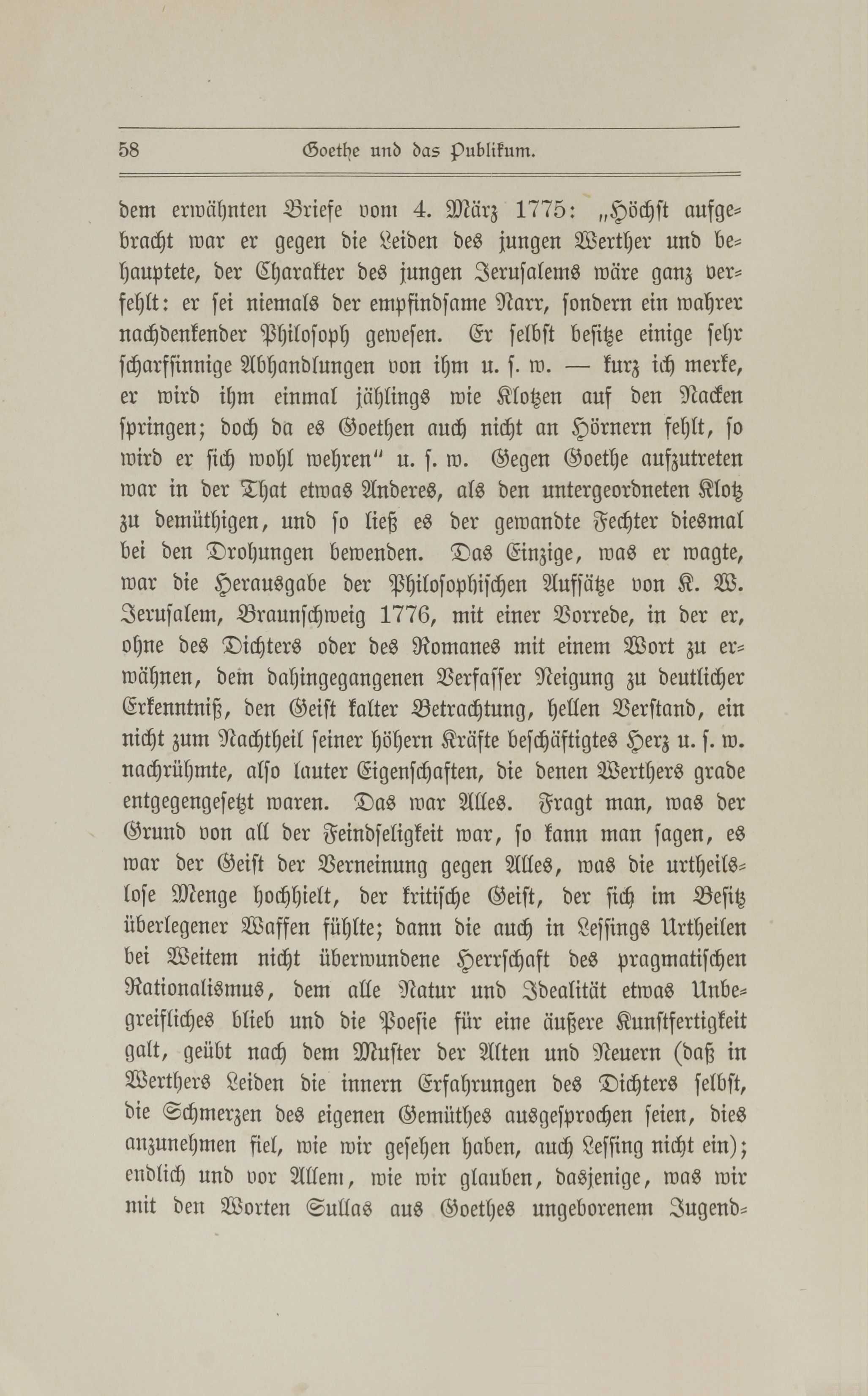 Gedanken über Goethe (1887) | 59. (58) Põhitekst