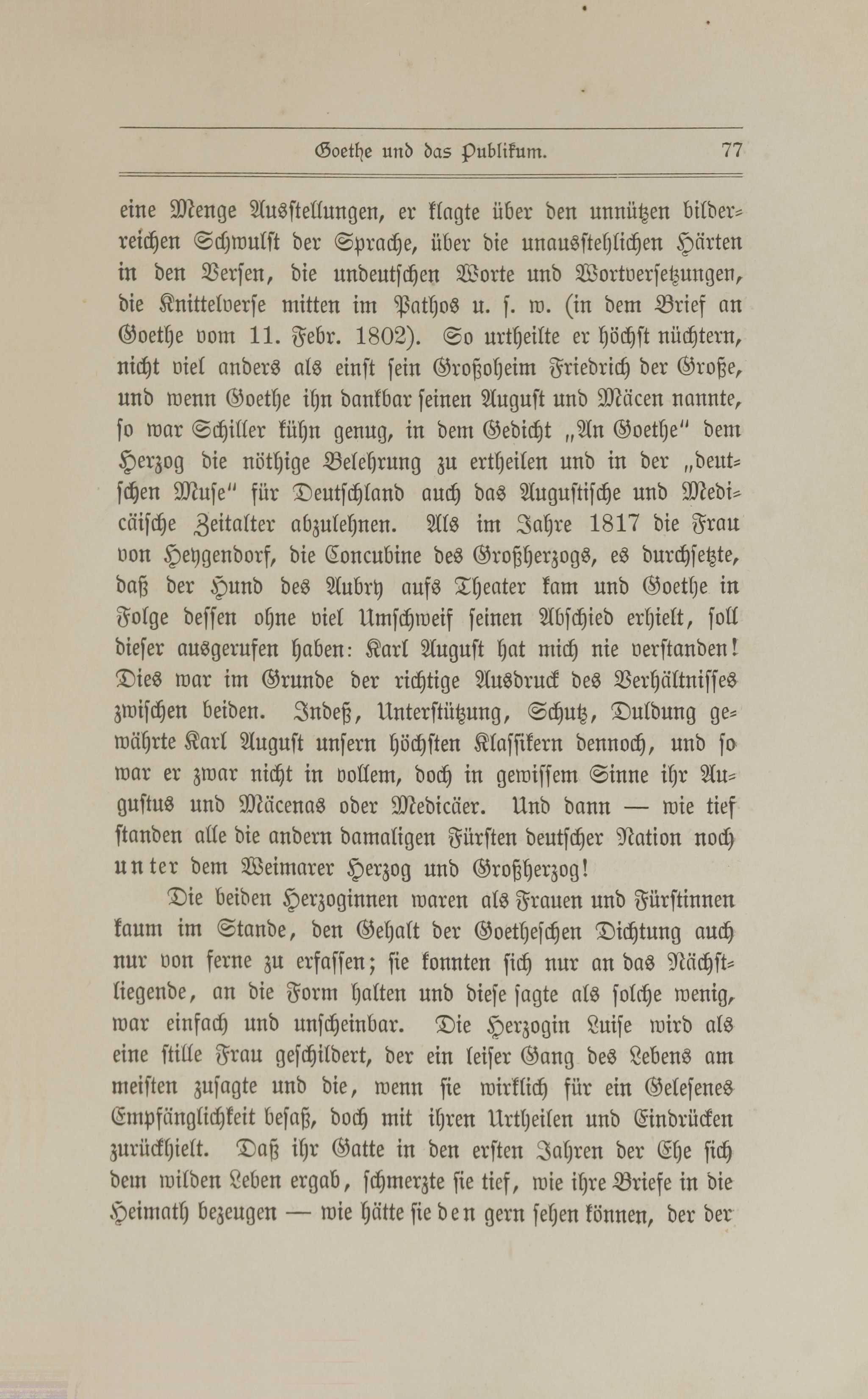 Gedanken über Goethe (1887) | 78. (77) Основной текст