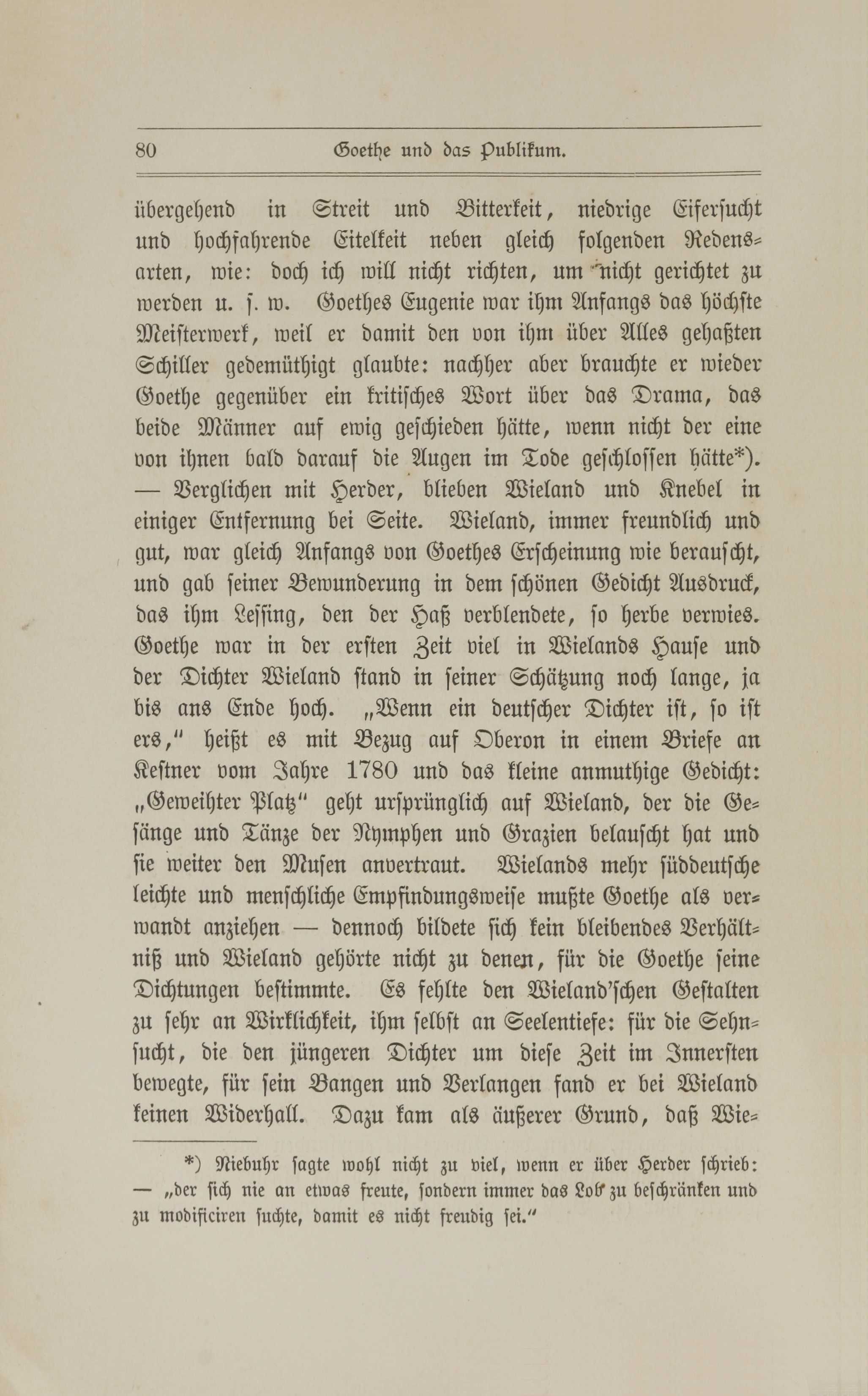 Gedanken über Goethe (1887) | 81. (80) Põhitekst