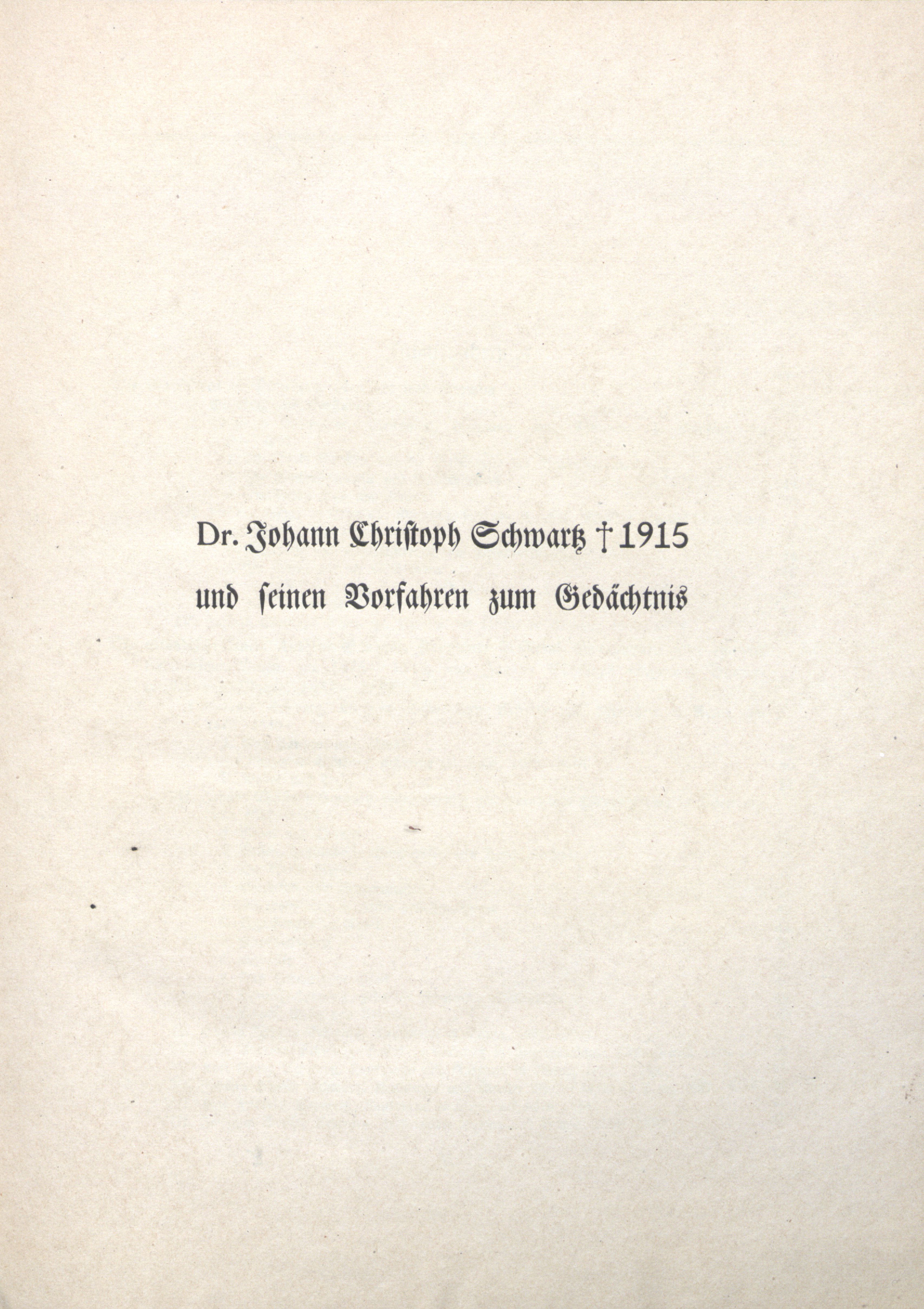 Geschichte der Rigaschen Familie Schwartz (1921) | 6. Pühendus