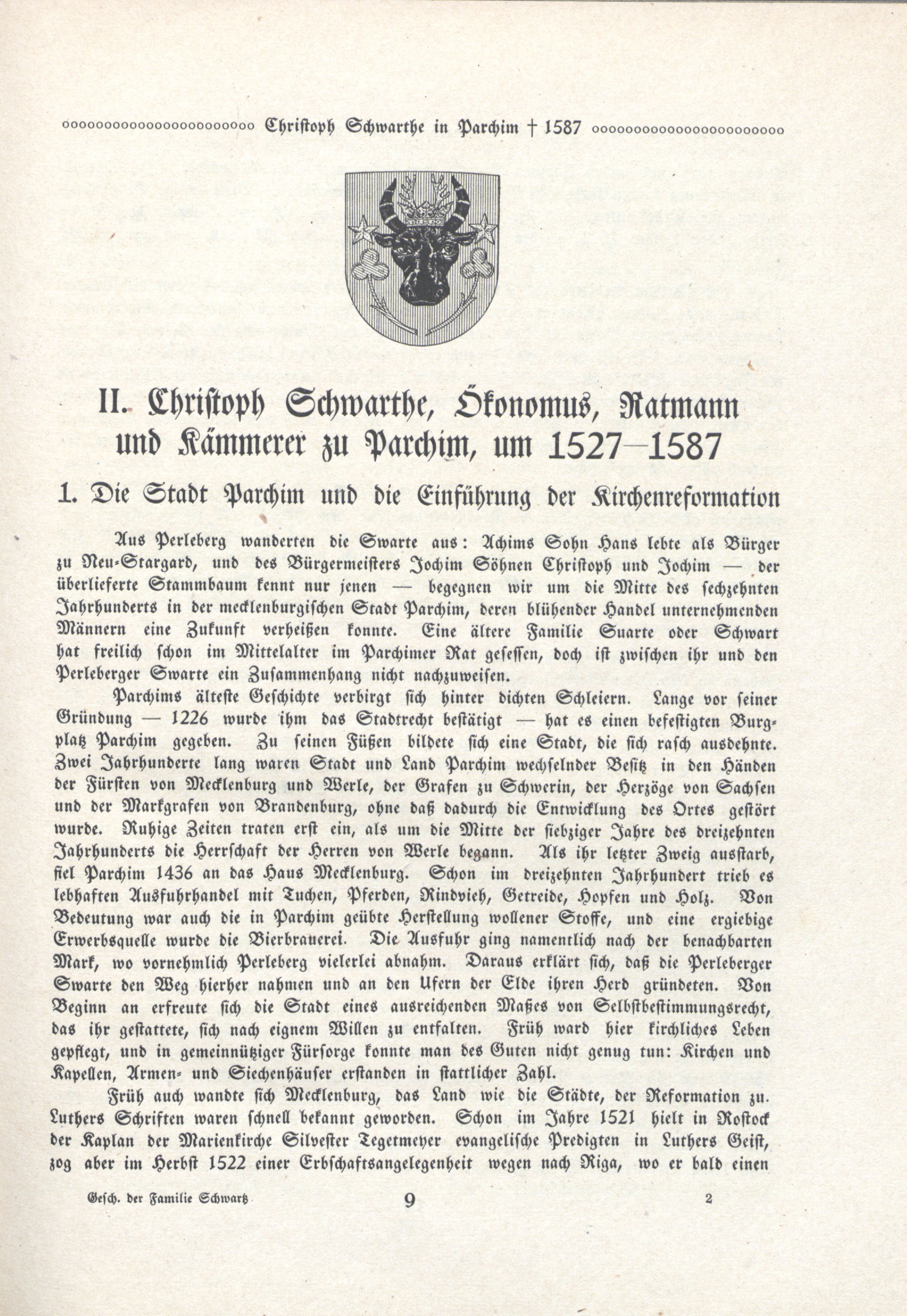 Geschichte der Rigaschen Familie Schwartz (1921) | 20. (9) Main body of text