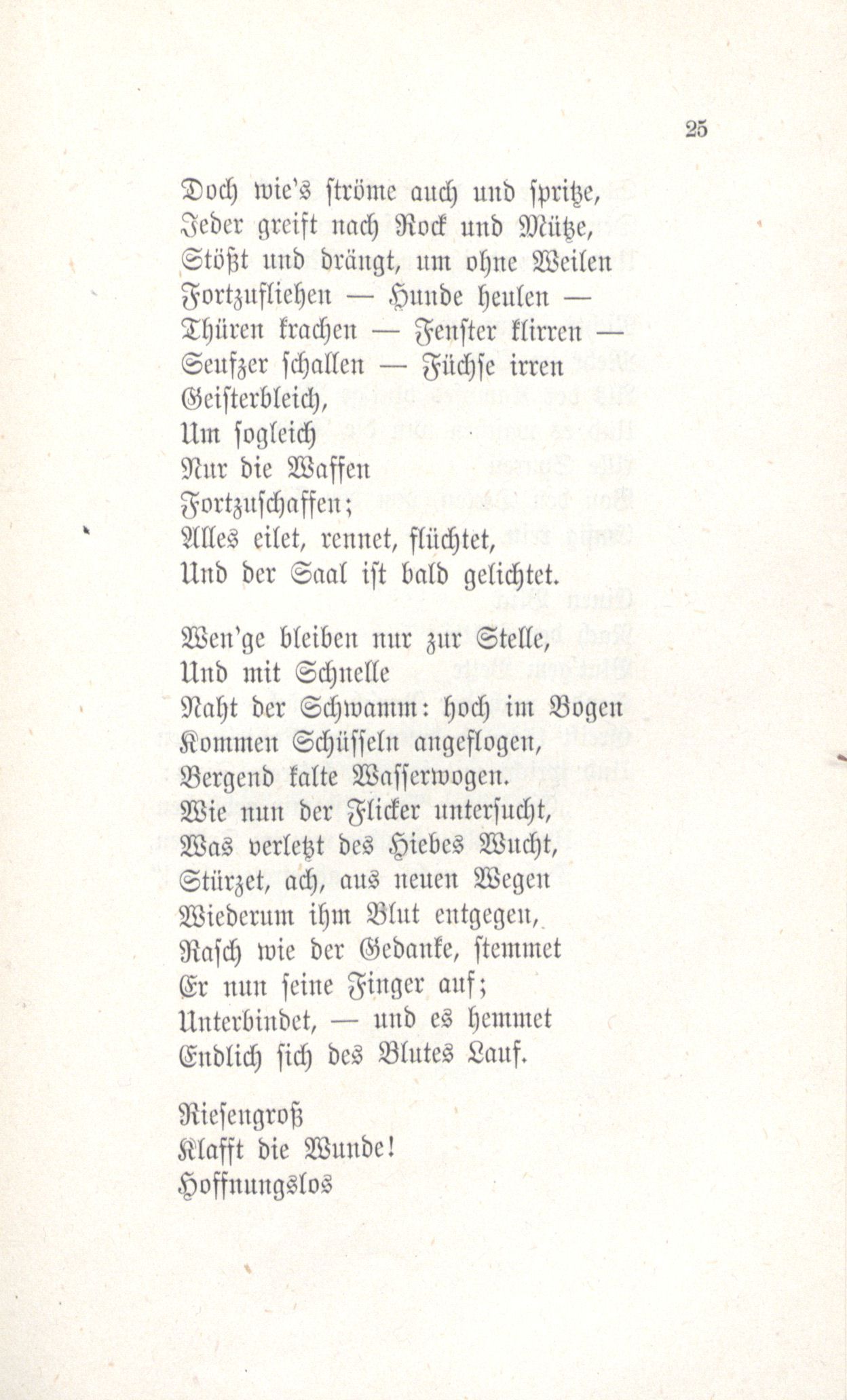 Erinnerung an die Fraternitas (1880) | 26. (25) Haupttext
