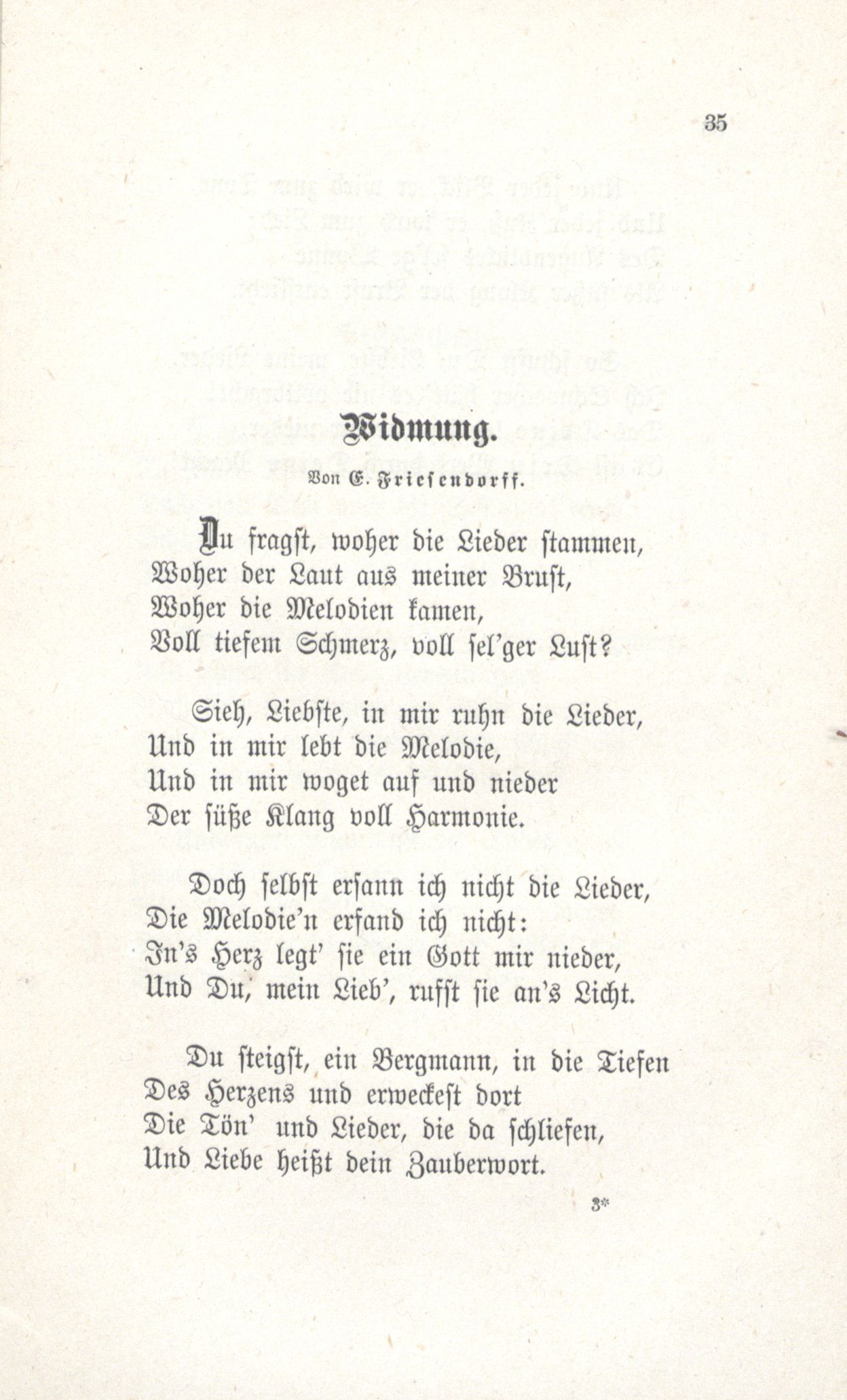 Widmung (1880) | 1. (35) Haupttext