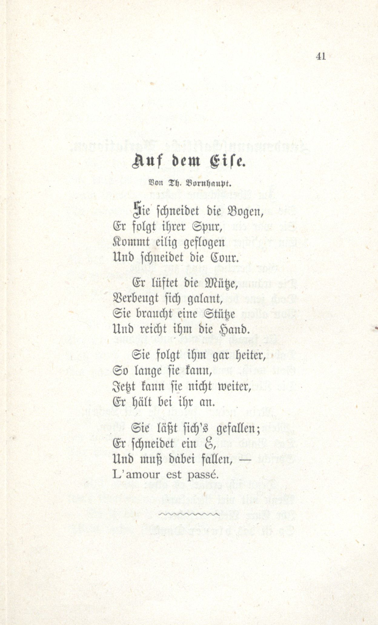 Erinnerung an die Fraternitas (1880) | 42. (41) Haupttext
