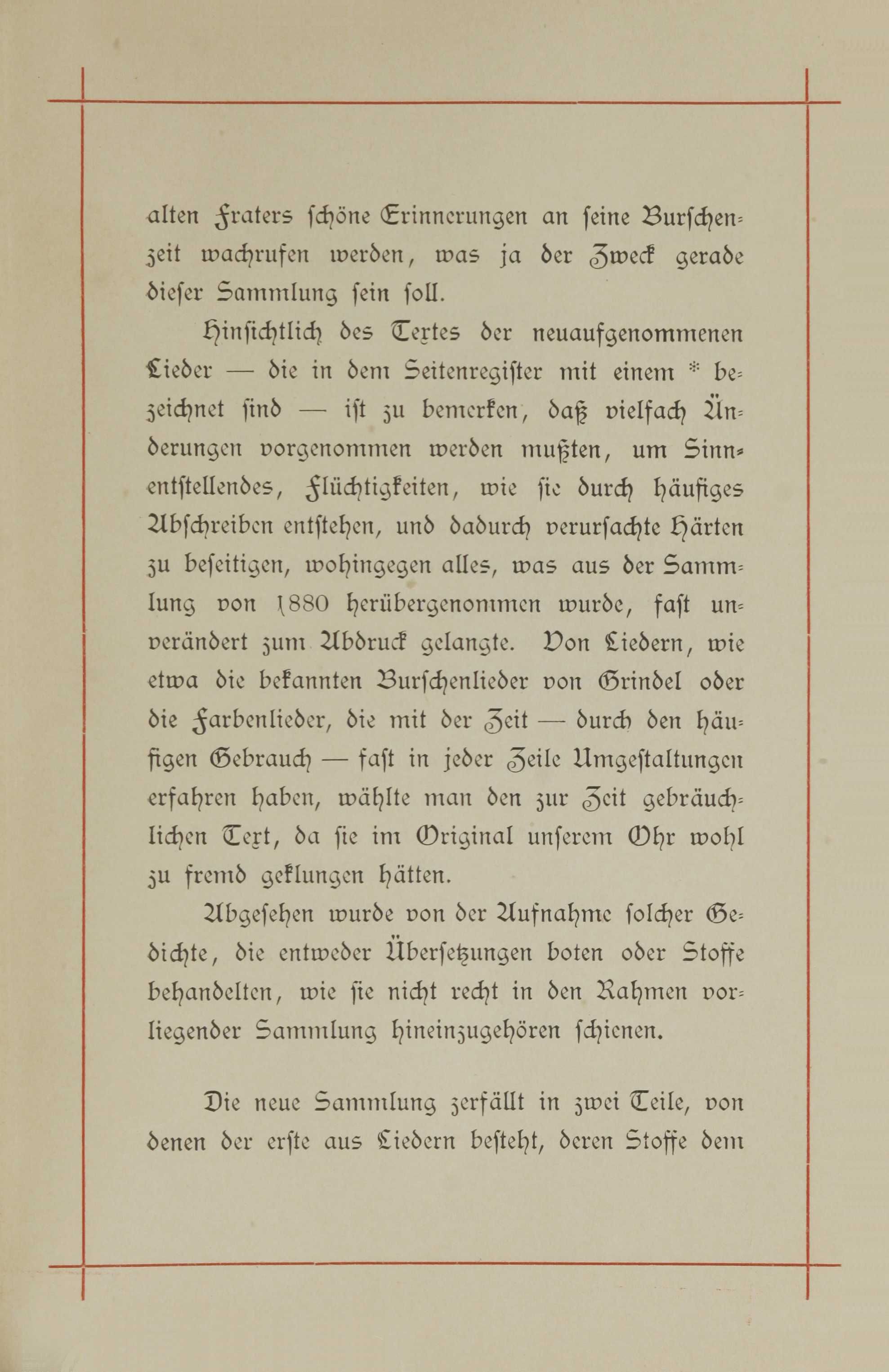 Erinnerung an die Fraternitas (1893) | 6. Предисловие