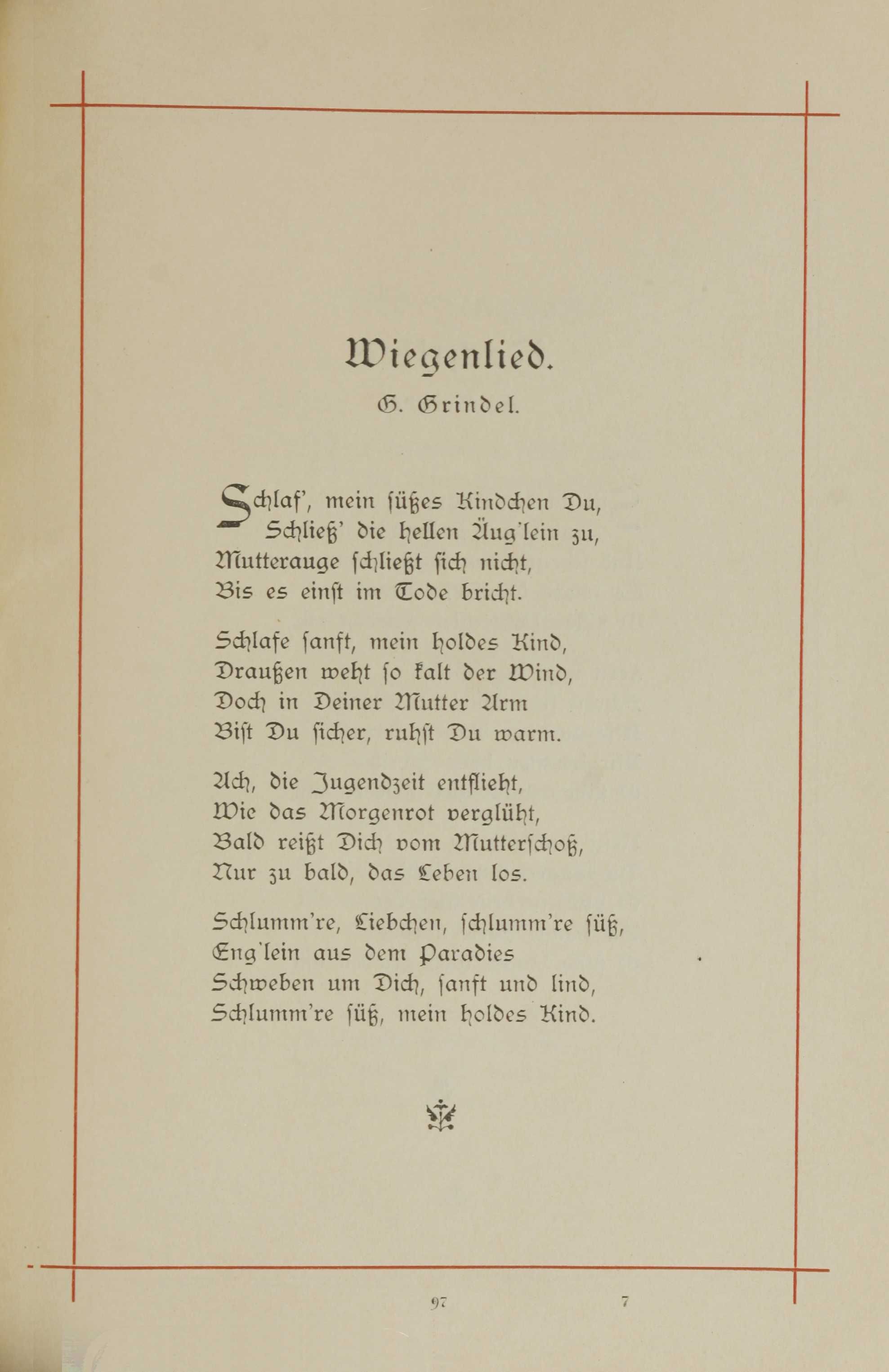 Erinnerung an die Fraternitas (1893) | 102. (97) Haupttext