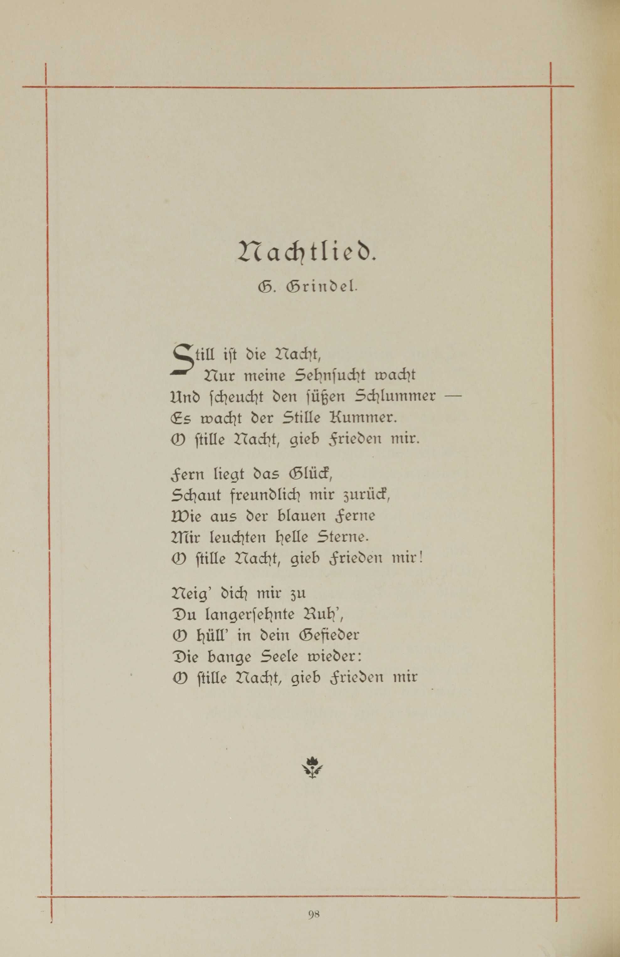 Erinnerung an die Fraternitas (1893) | 103. (98) Haupttext