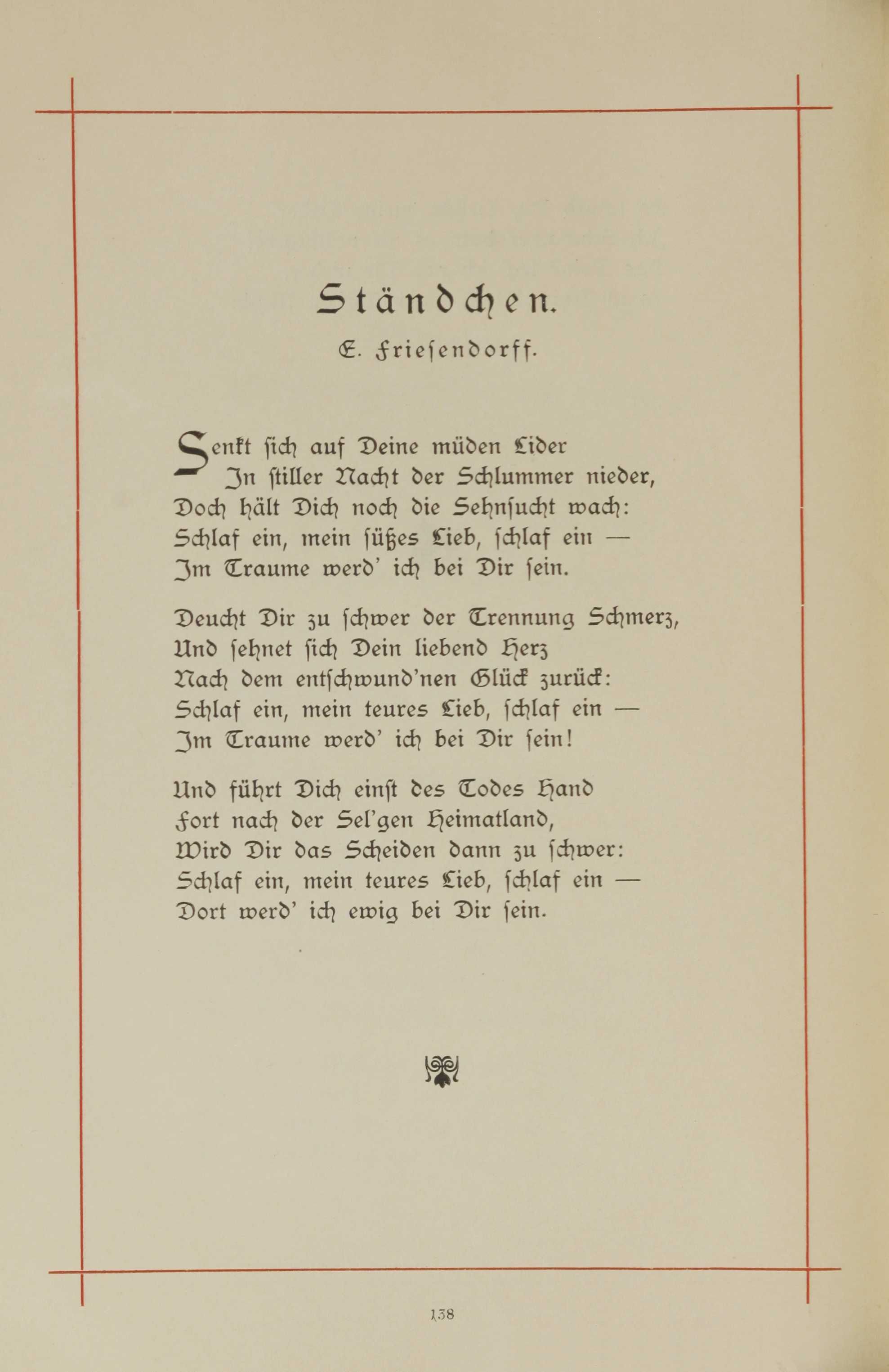 Ständchen (1893) | 1. (138) Haupttext