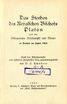 Die Dorpatschen Märtyrer der orthodoxen Kirche vom Jahre 1919 (1932) | 2. Titelblatt