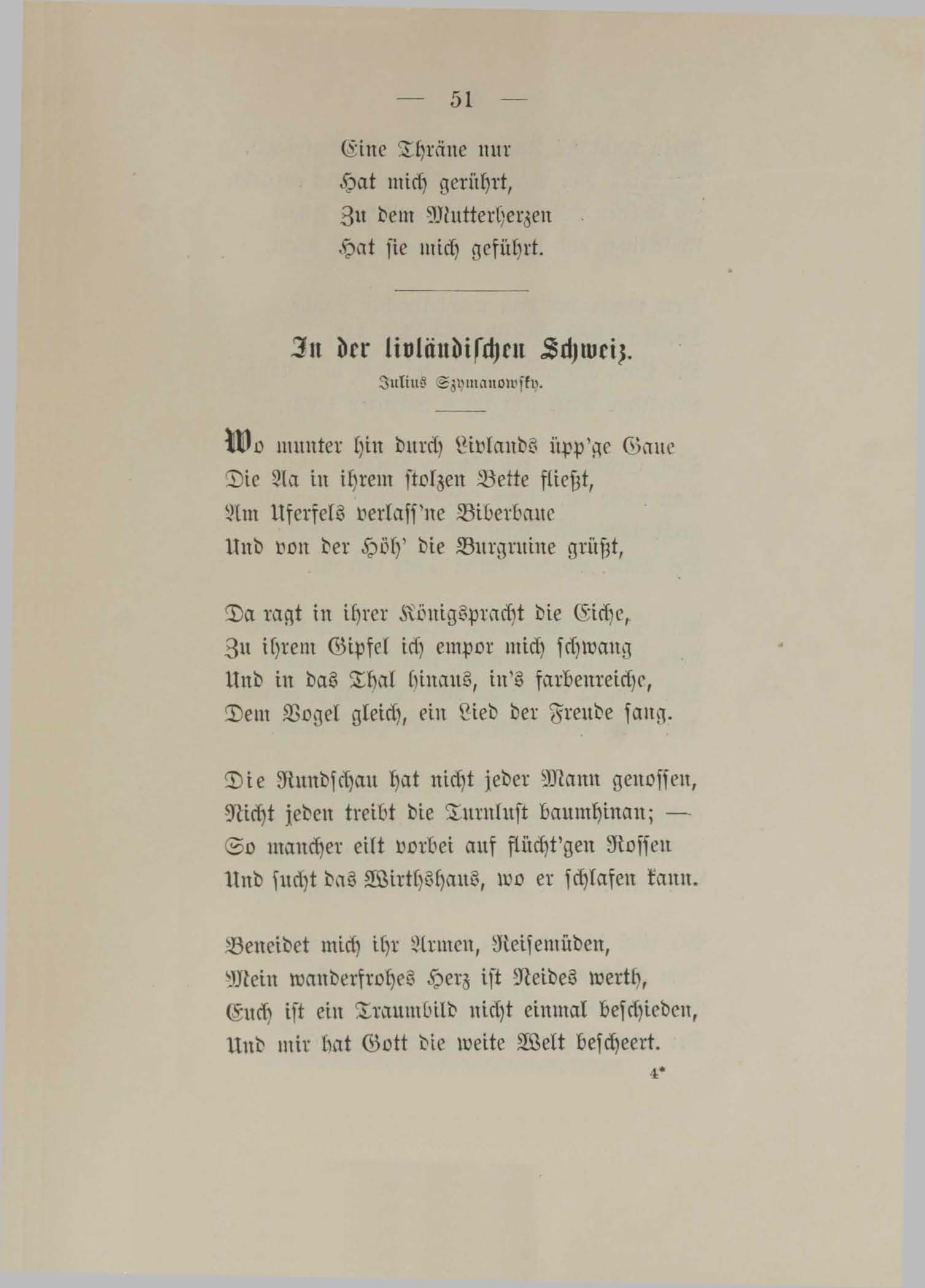 In der livländischen Schweiz (1890) | 1. (51) Põhitekst