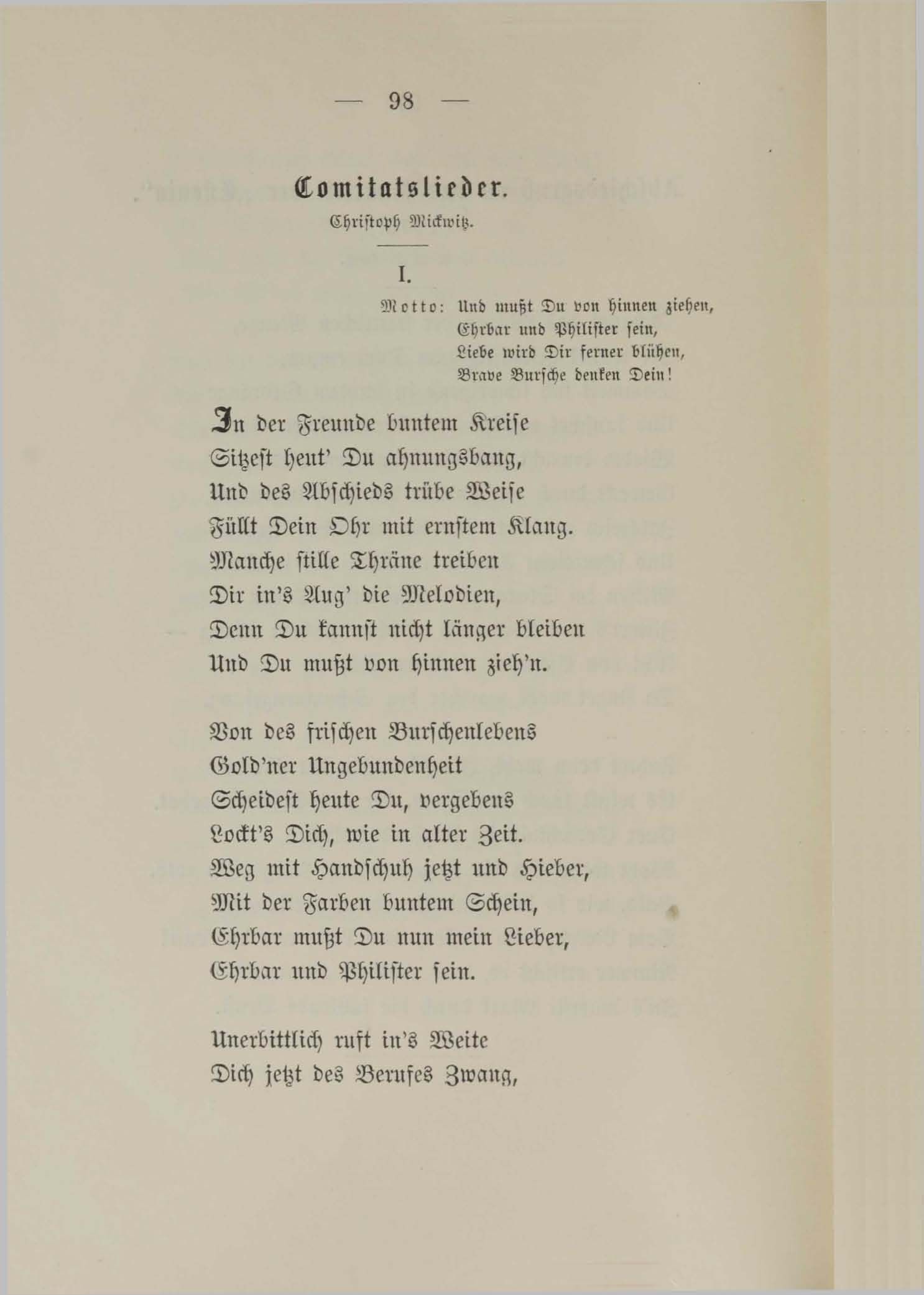 Estonen-Lieder (1890) | 94. (98) Main body of text