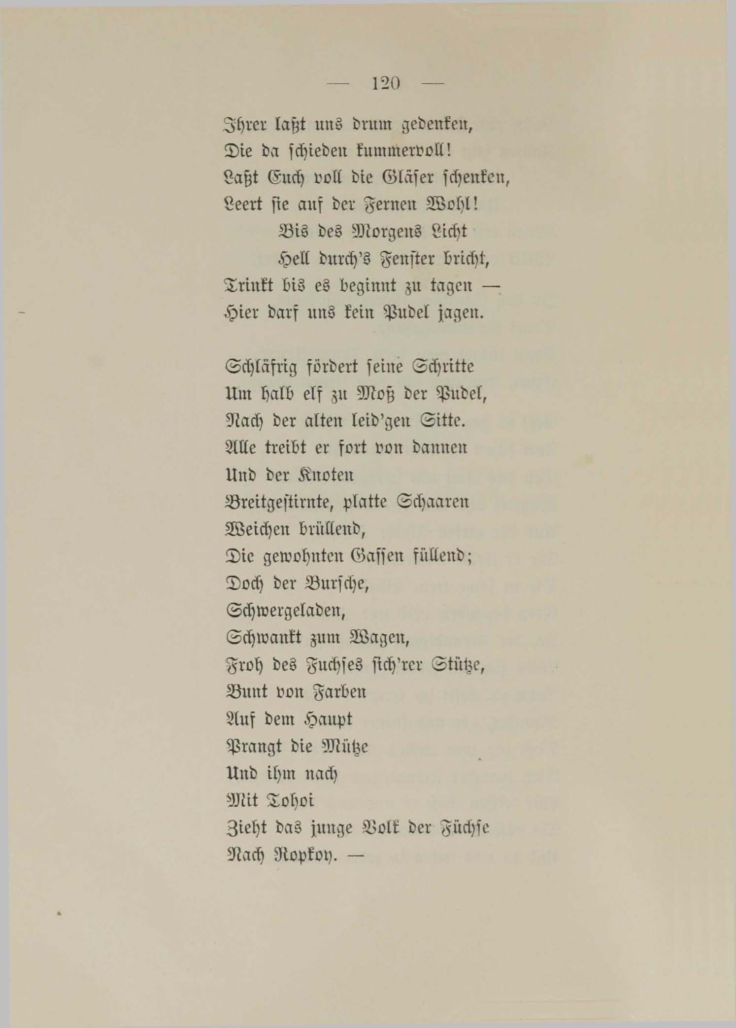 Estonen-Lieder (1890) | 116. (120) Main body of text