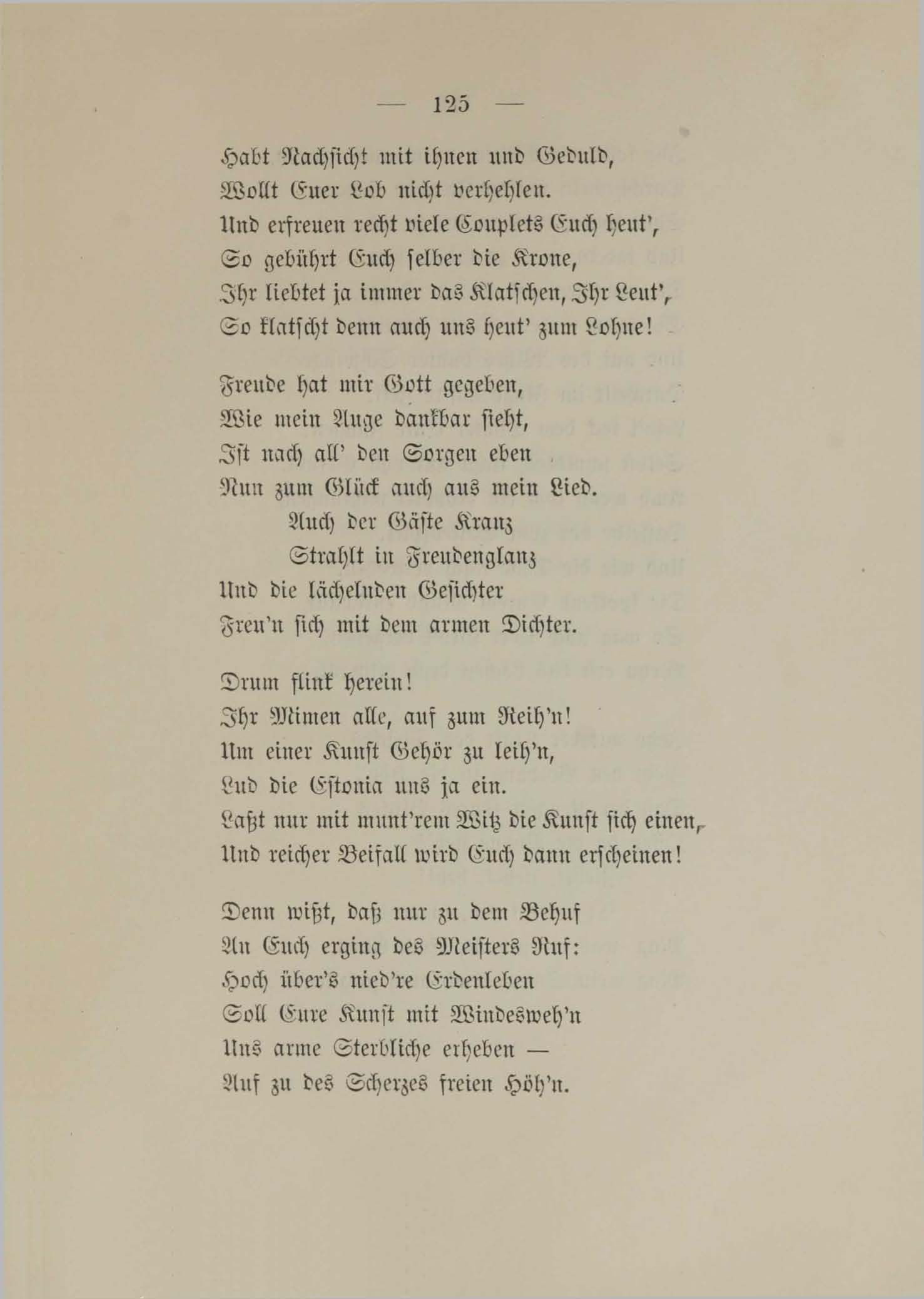 Estonen-Lieder (1890) | 121. (125) Põhitekst