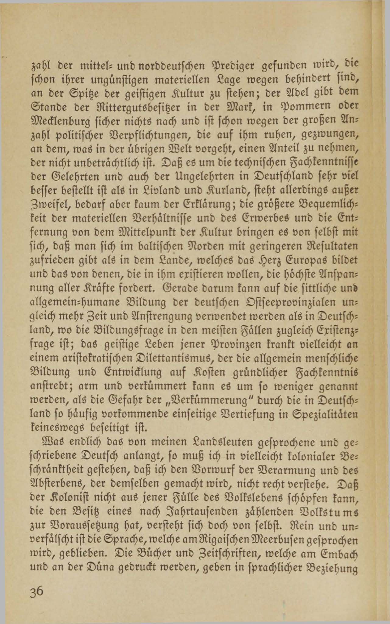 Baltische Briefe aus zwei Jahrhunderten (1917 ?) | 31. (36) Main body of text