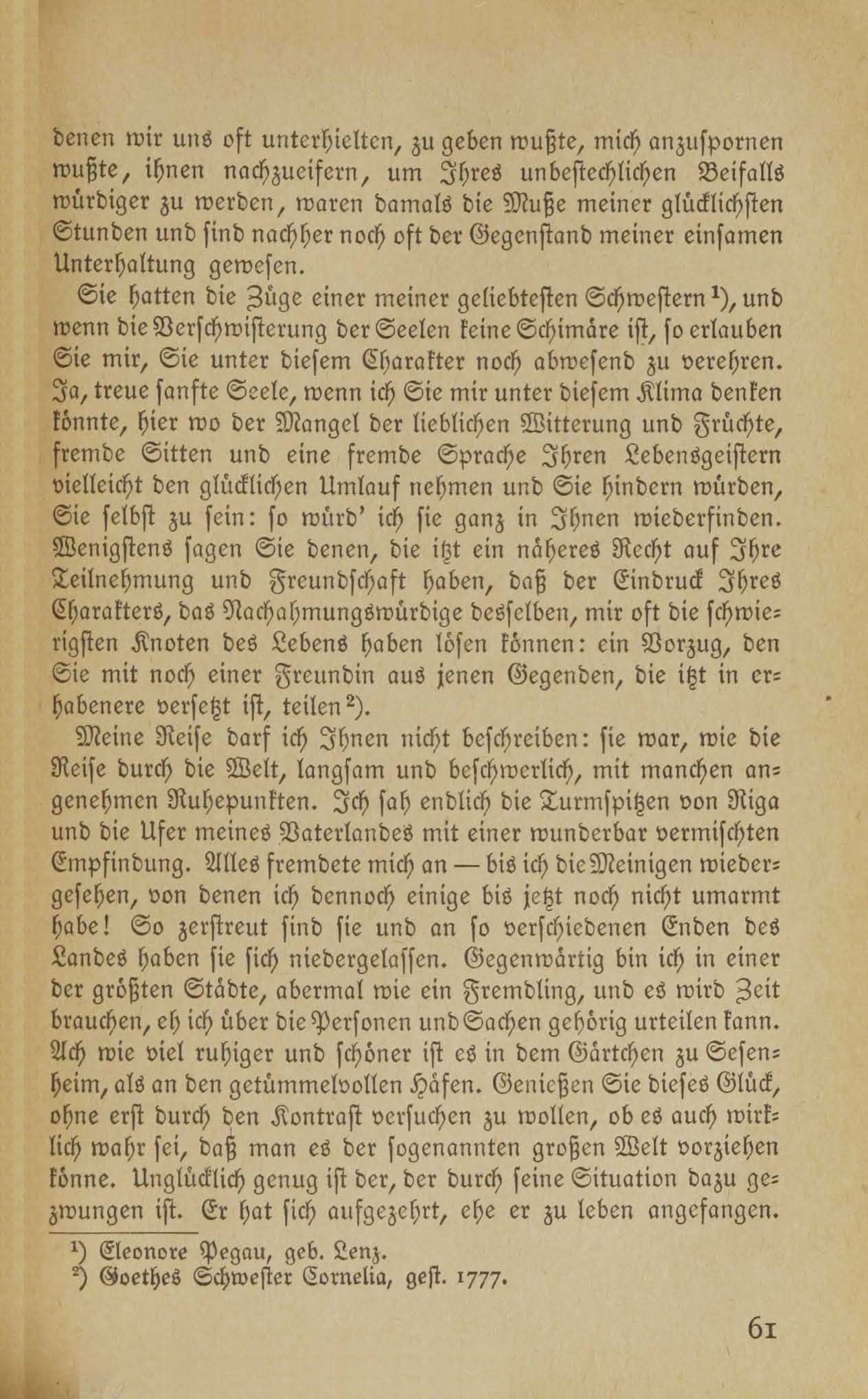 Baltische Briefe aus zwei Jahrhunderten (1917 ?) | 56. (61) Main body of text