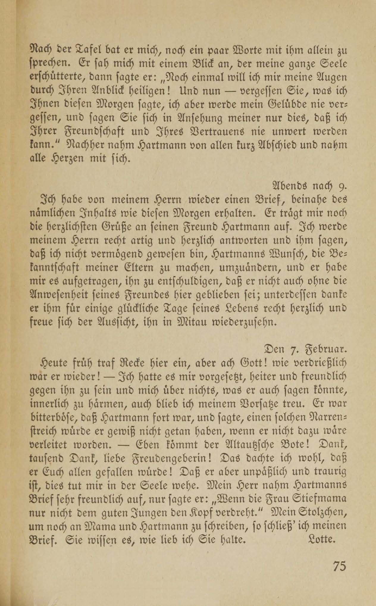 Baltische Briefe aus zwei Jahrhunderten (1917 ?) | 70. (75) Main body of text