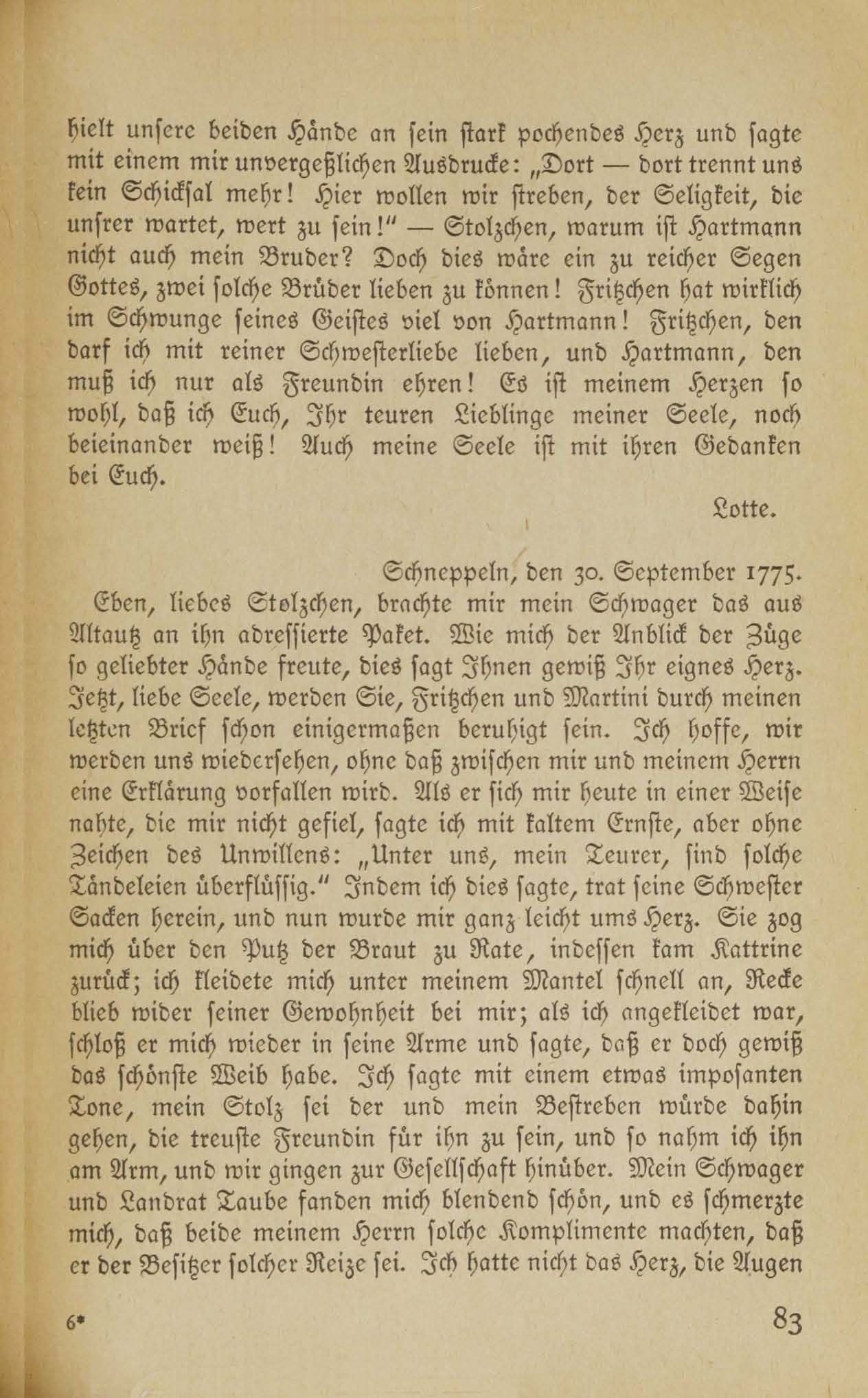 Baltische Briefe aus zwei Jahrhunderten (1917 ?) | 78. (83) Haupttext