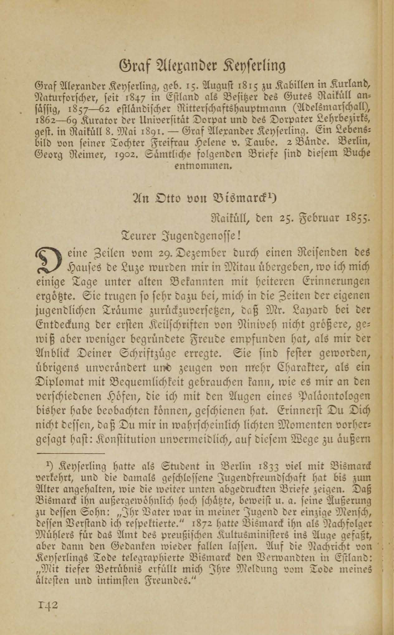 Baltische Briefe aus zwei Jahrhunderten (1917 ?) | 137. (142) Основной текст
