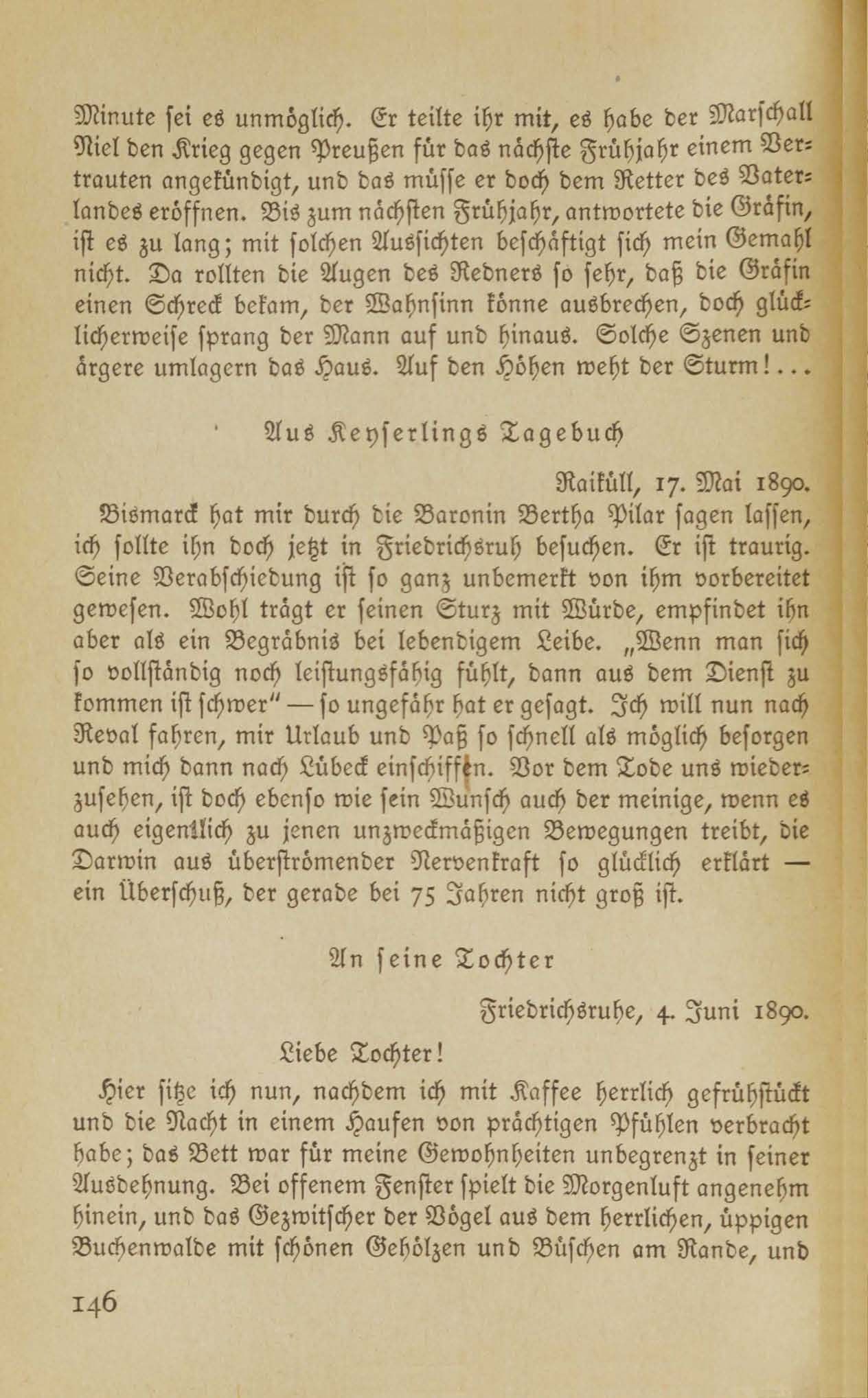 Baltische Briefe aus zwei Jahrhunderten (1917 ?) | 141. (146) Põhitekst