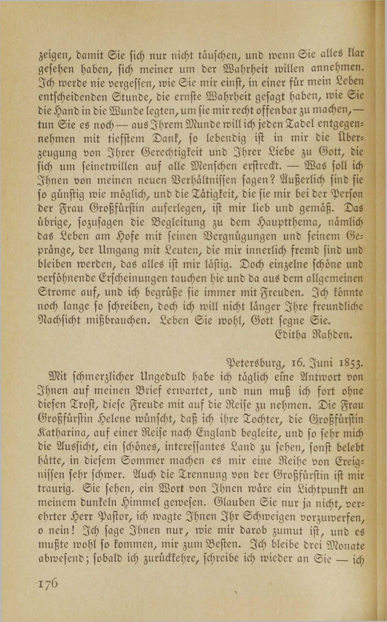 Baltische Briefe aus zwei Jahrhunderten (1917 ?) | 171. (176) Main body of text