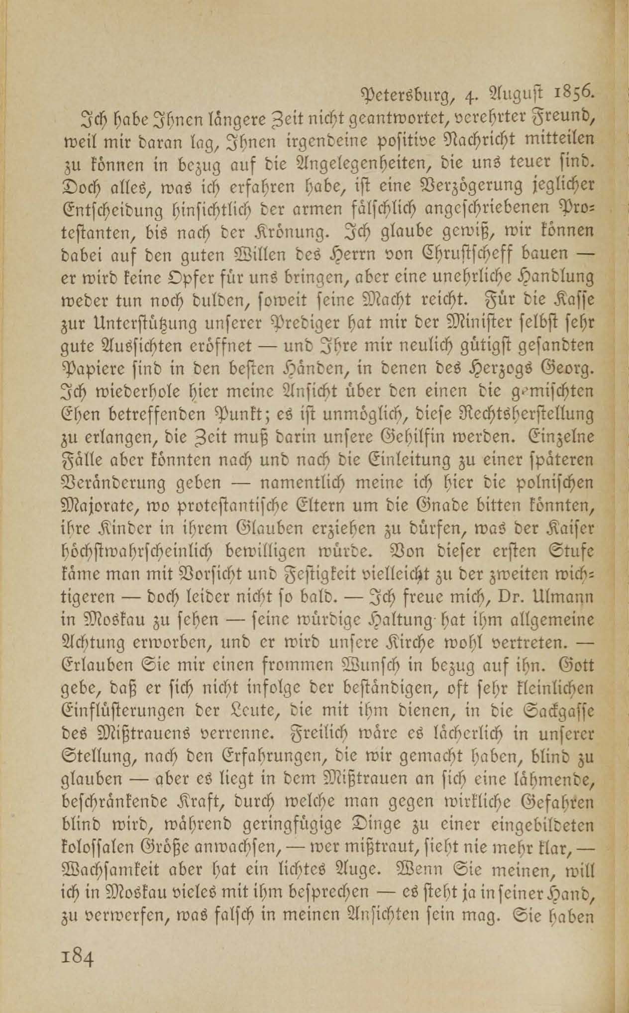 Baltische Briefe aus zwei Jahrhunderten (1917 ?) | 179. (184) Основной текст