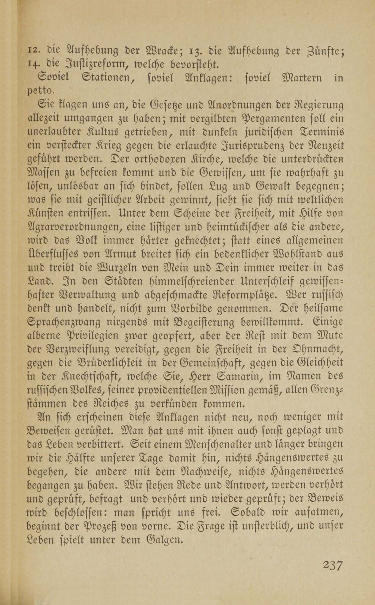Im Kampf für die baltischen Landesrechte (1917 ?) | 6. (237) Main body of text