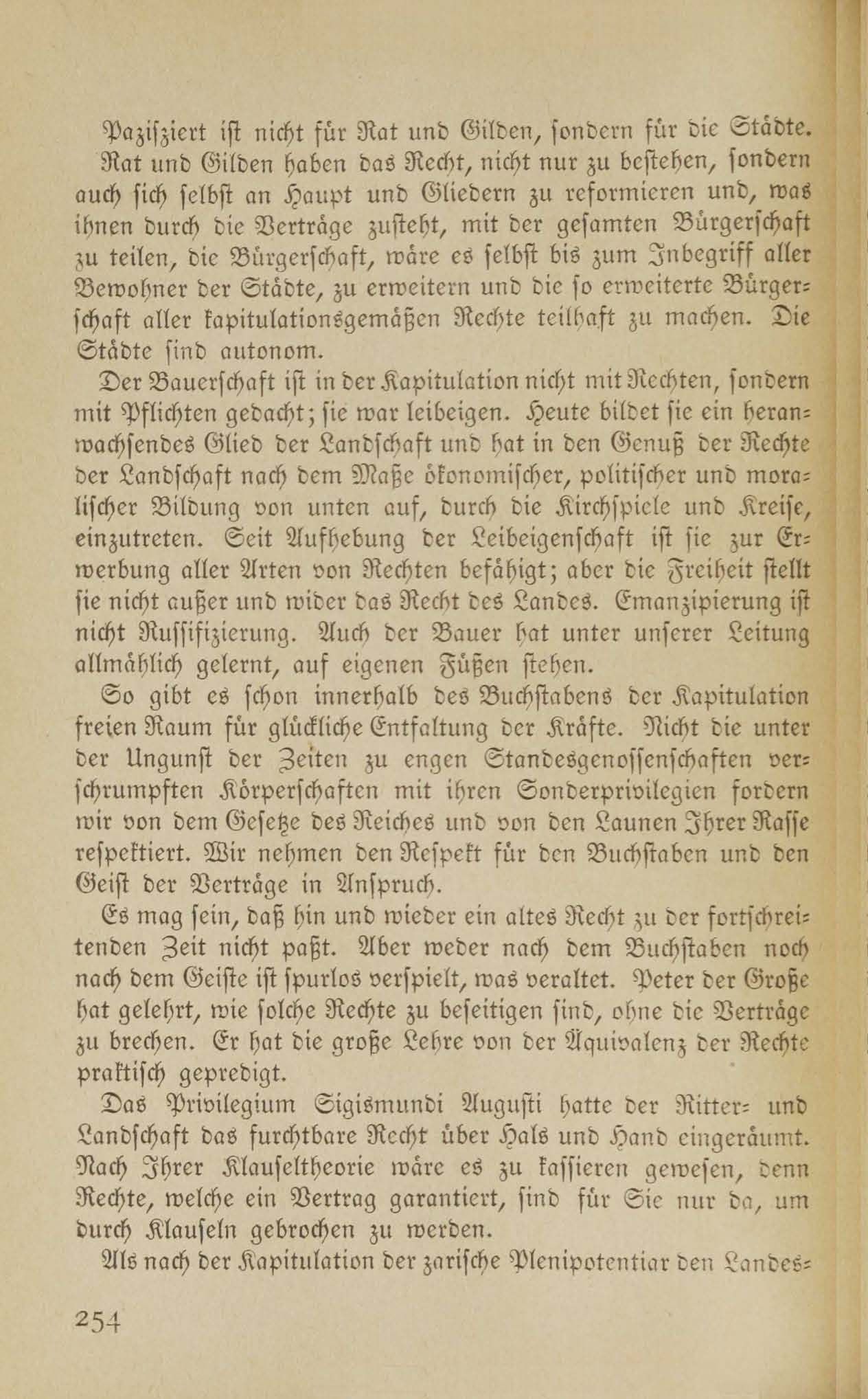 Im Kampf für die baltischen Landesrechte (1917 ?) | 23. (254) Main body of text