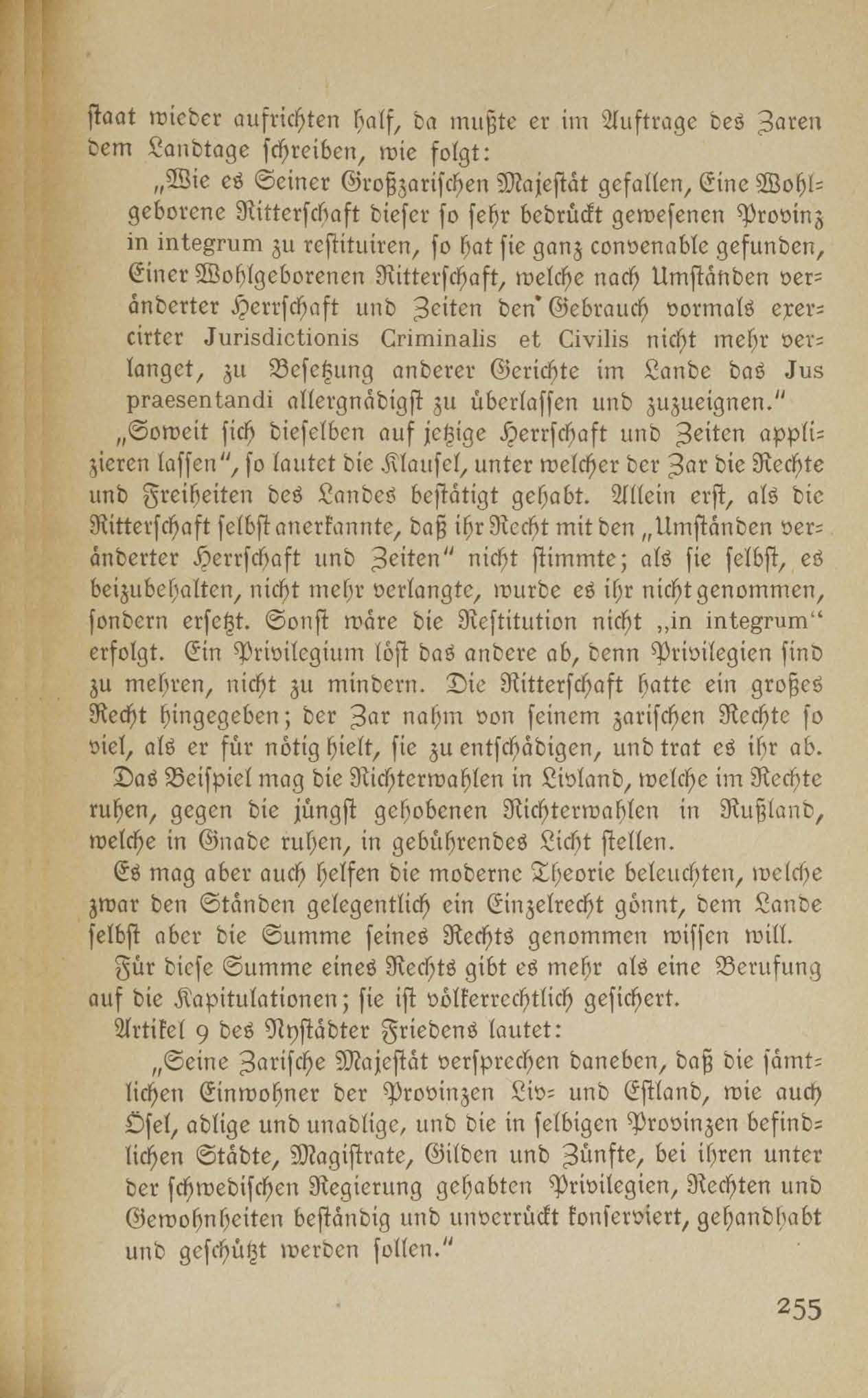 Im Kampf für die baltischen Landesrechte (1917 ?) | 24. (255) Põhitekst