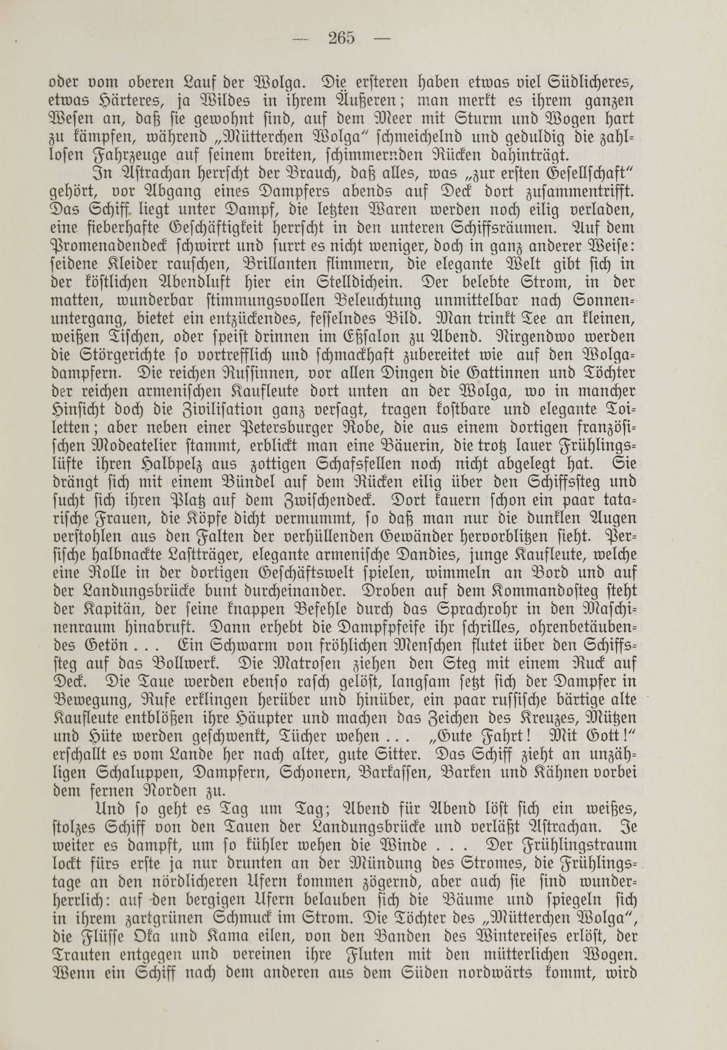 Frühlingstage an der Wolga (1912) | 3. (265) Main body of text