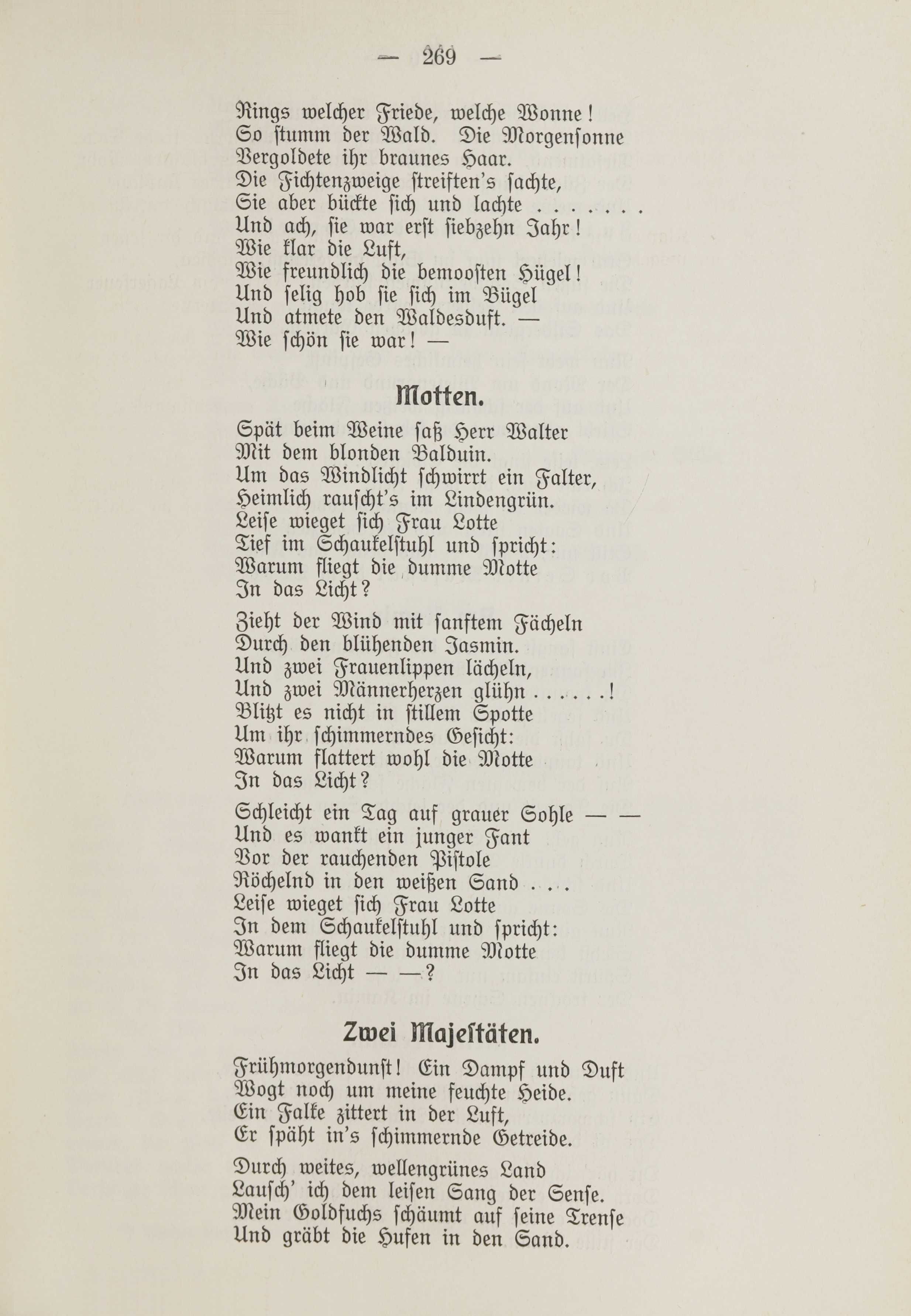 Gedichte (1912) | 3. (269) Põhitekst