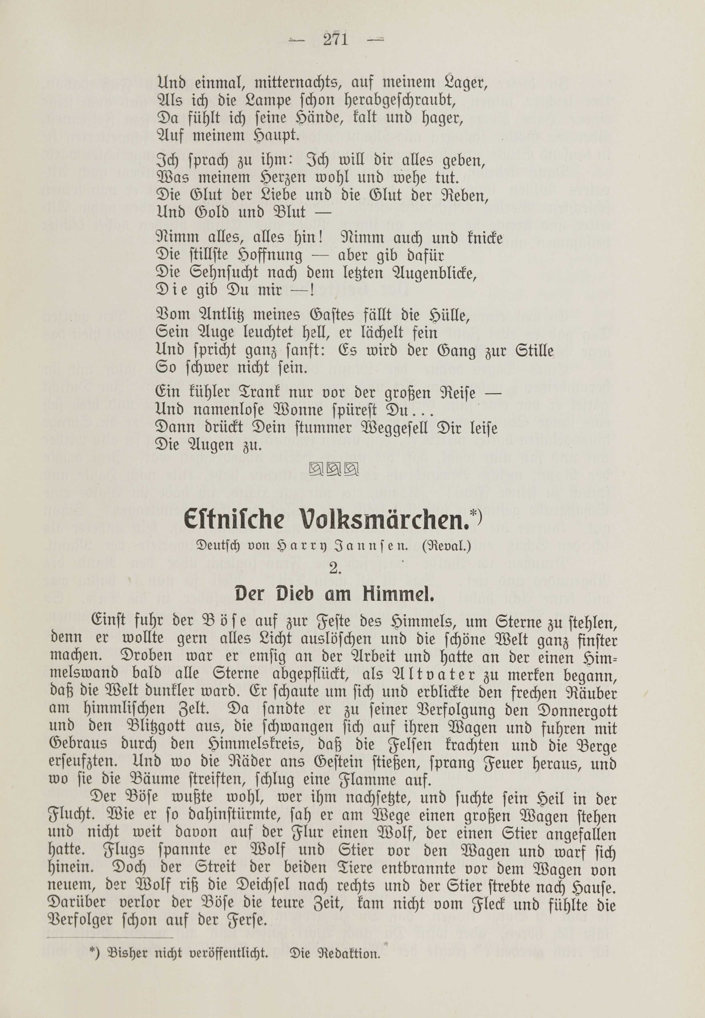Gedichte (1912) | 5. (271) Põhitekst