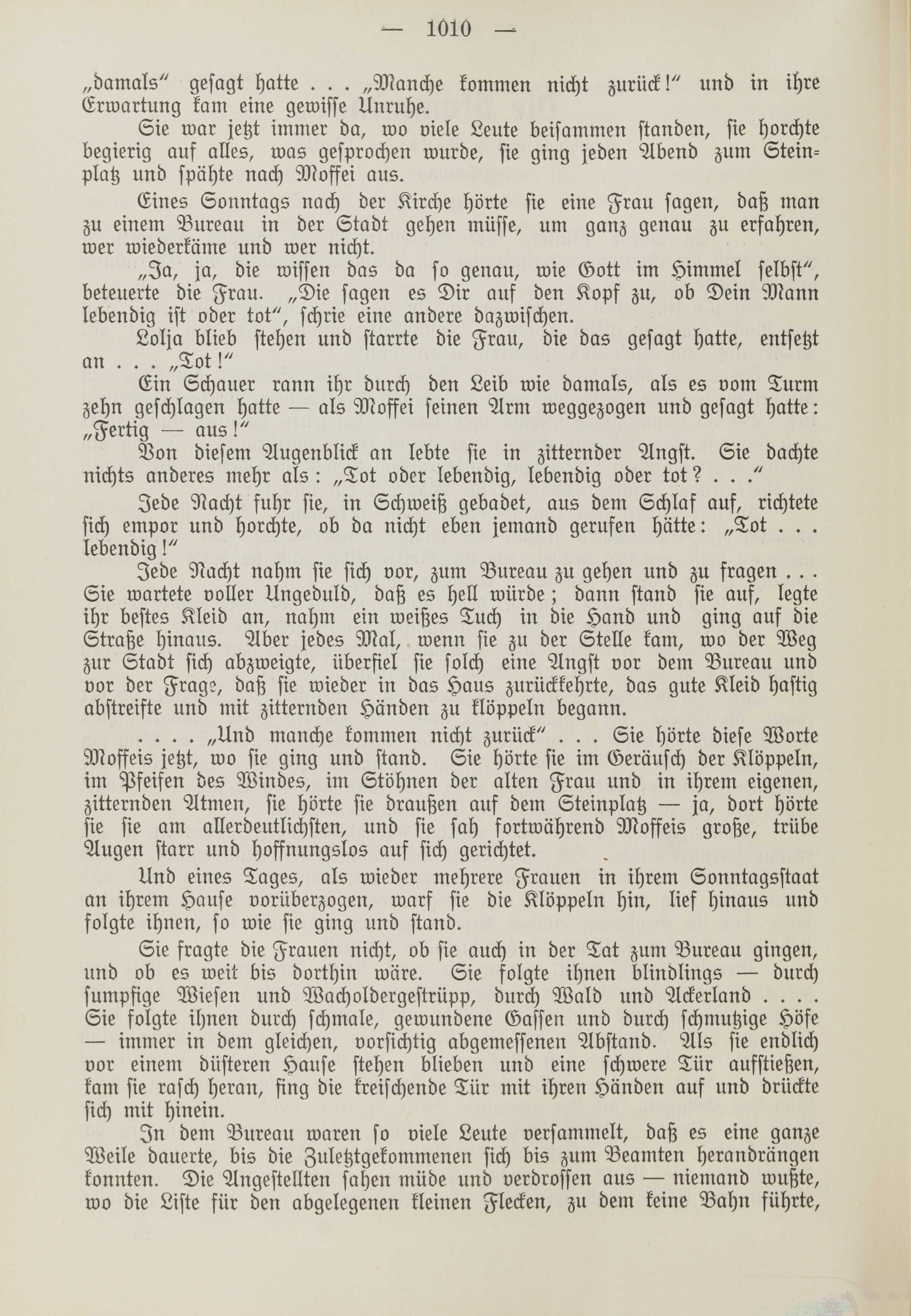 Deutsche Monatsschrift für Russland [1] (1912) | 1018. (1010) Main body of text