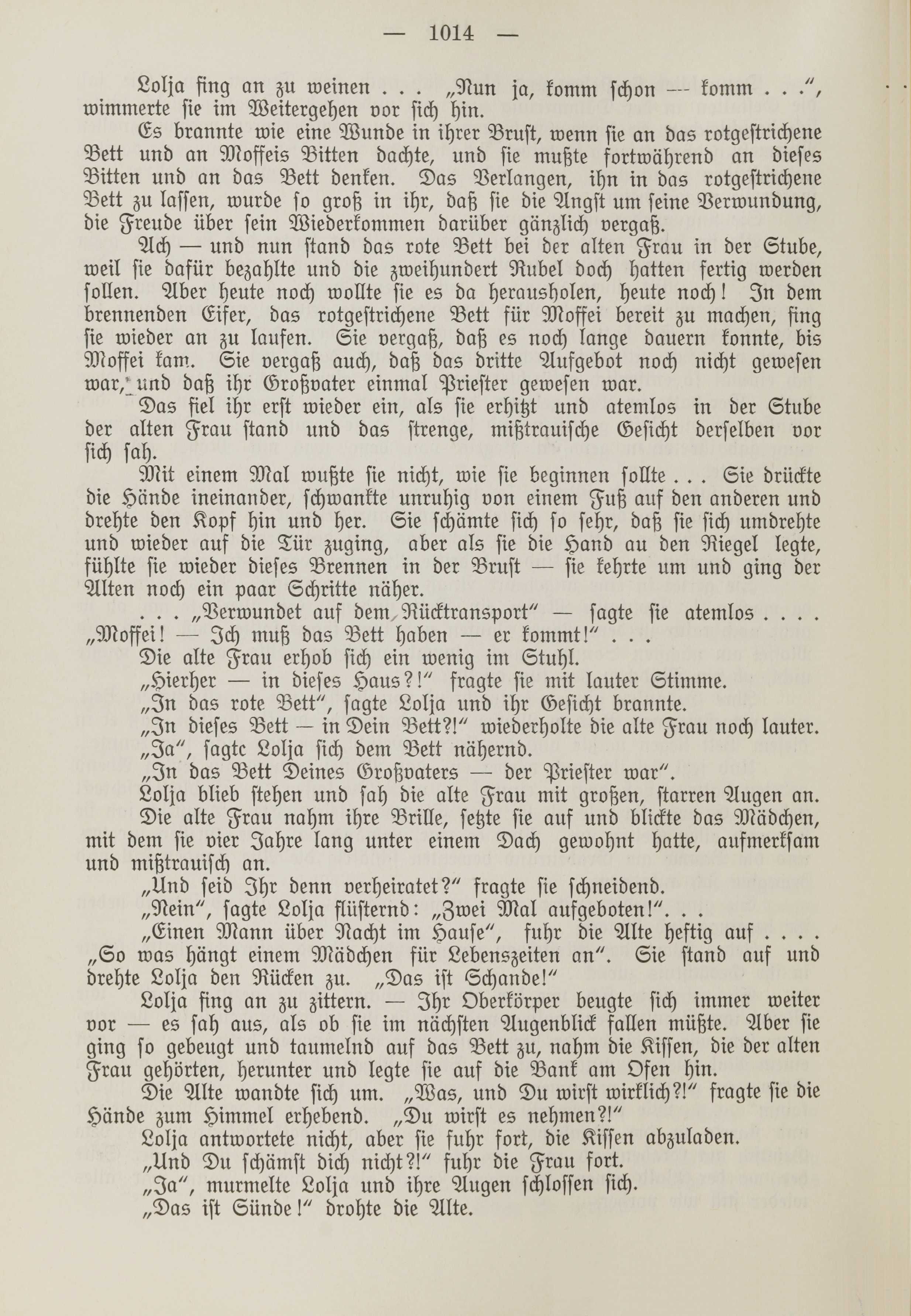 Deutsche Monatsschrift für Russland [1] (1912) | 1022. (1014) Main body of text