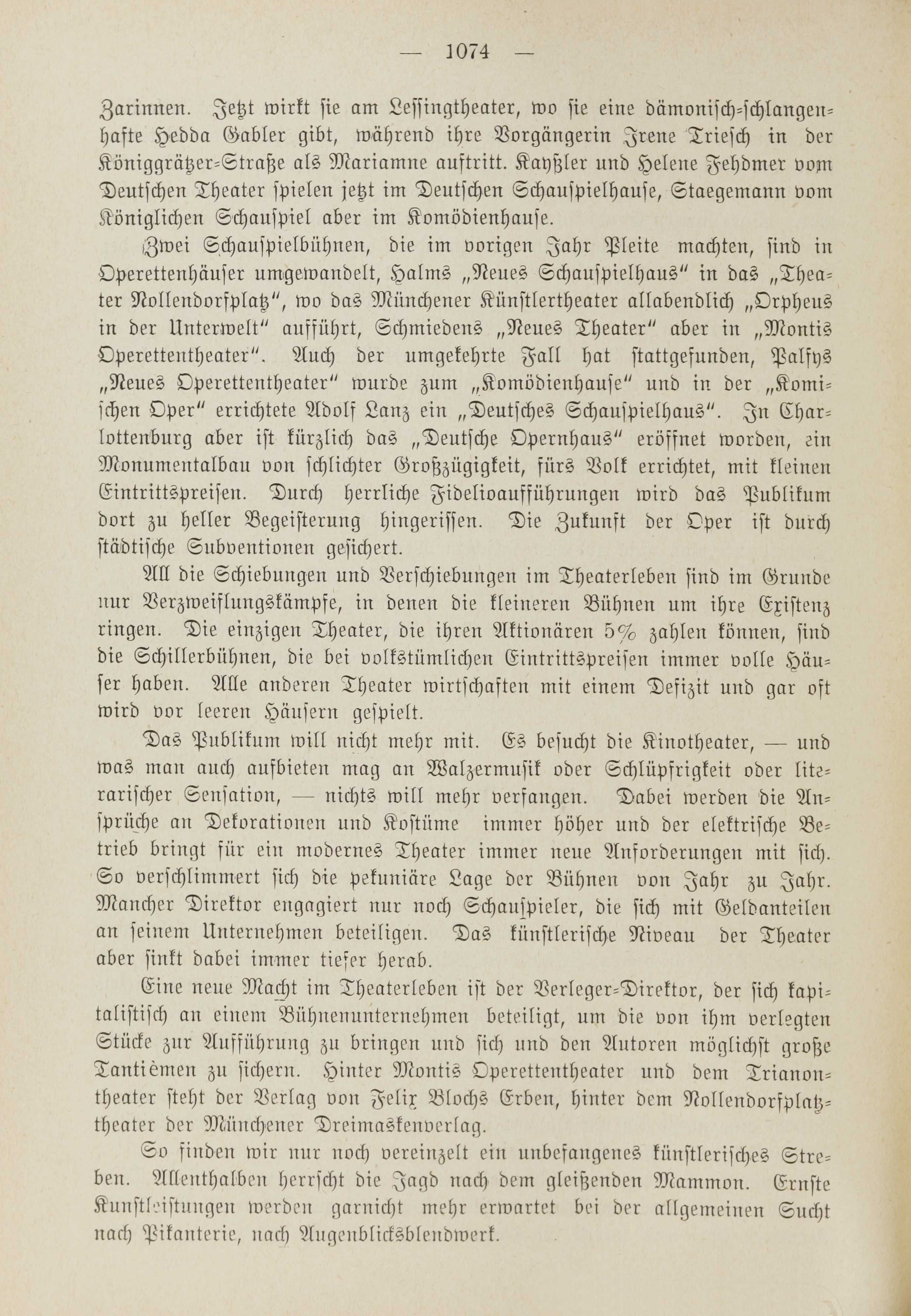Deutsche Monatsschrift für Russland [1] (1912) | 1082. (1074) Main body of text