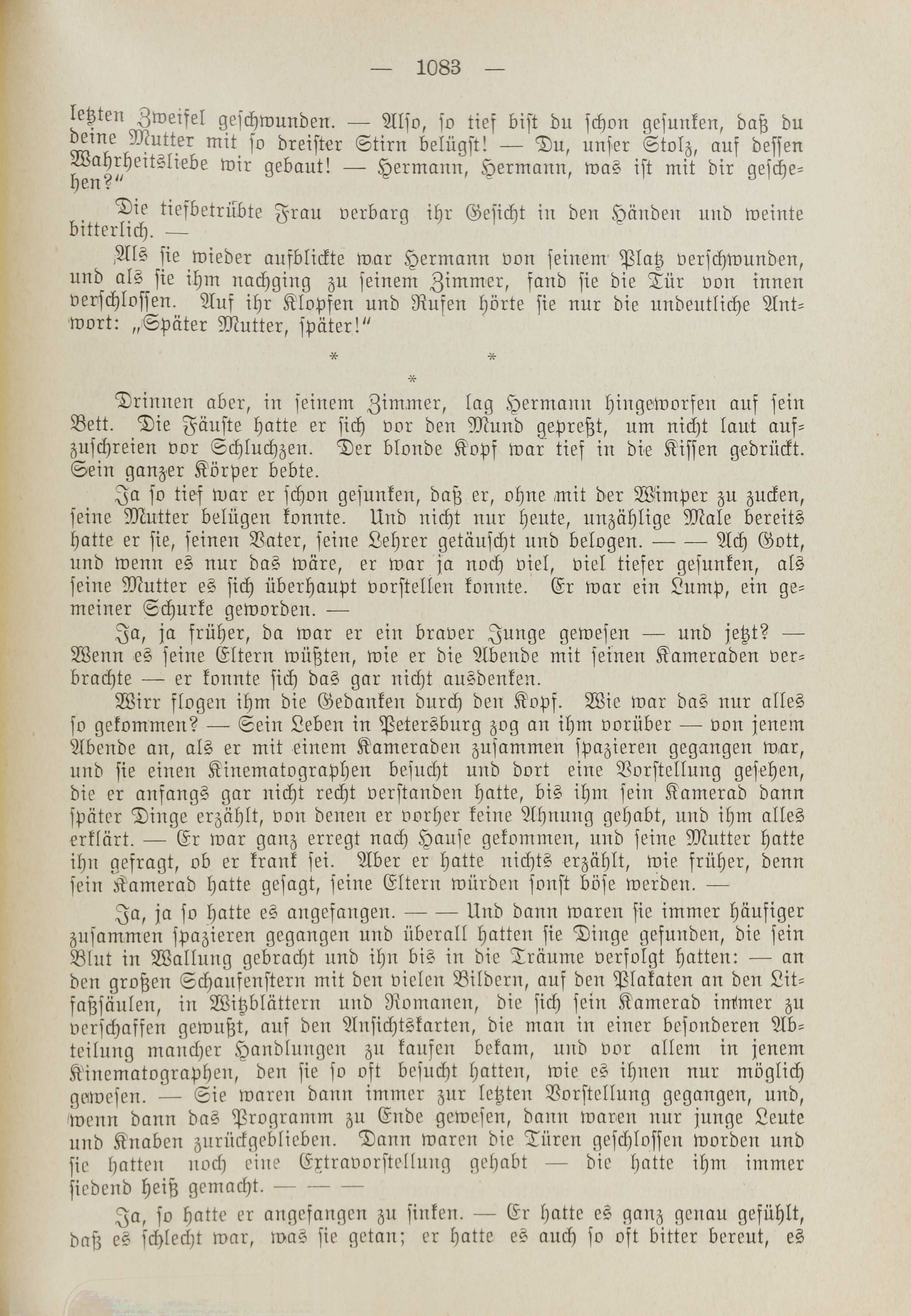 Deutsche Monatsschrift für Russland [1] (1912) | 1091. (1083) Main body of text
